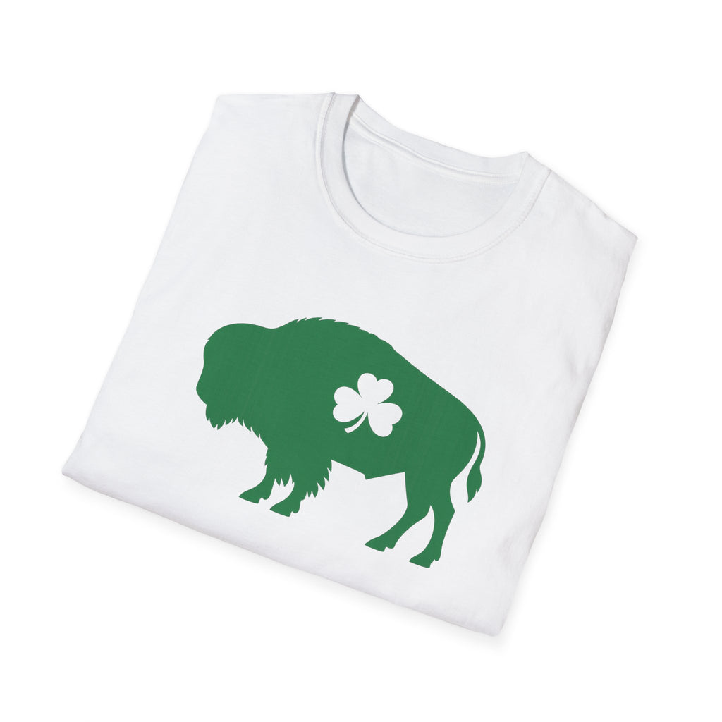 St. Patrick's Buffalo T-Shirt – Green Shamrock Bison Tee