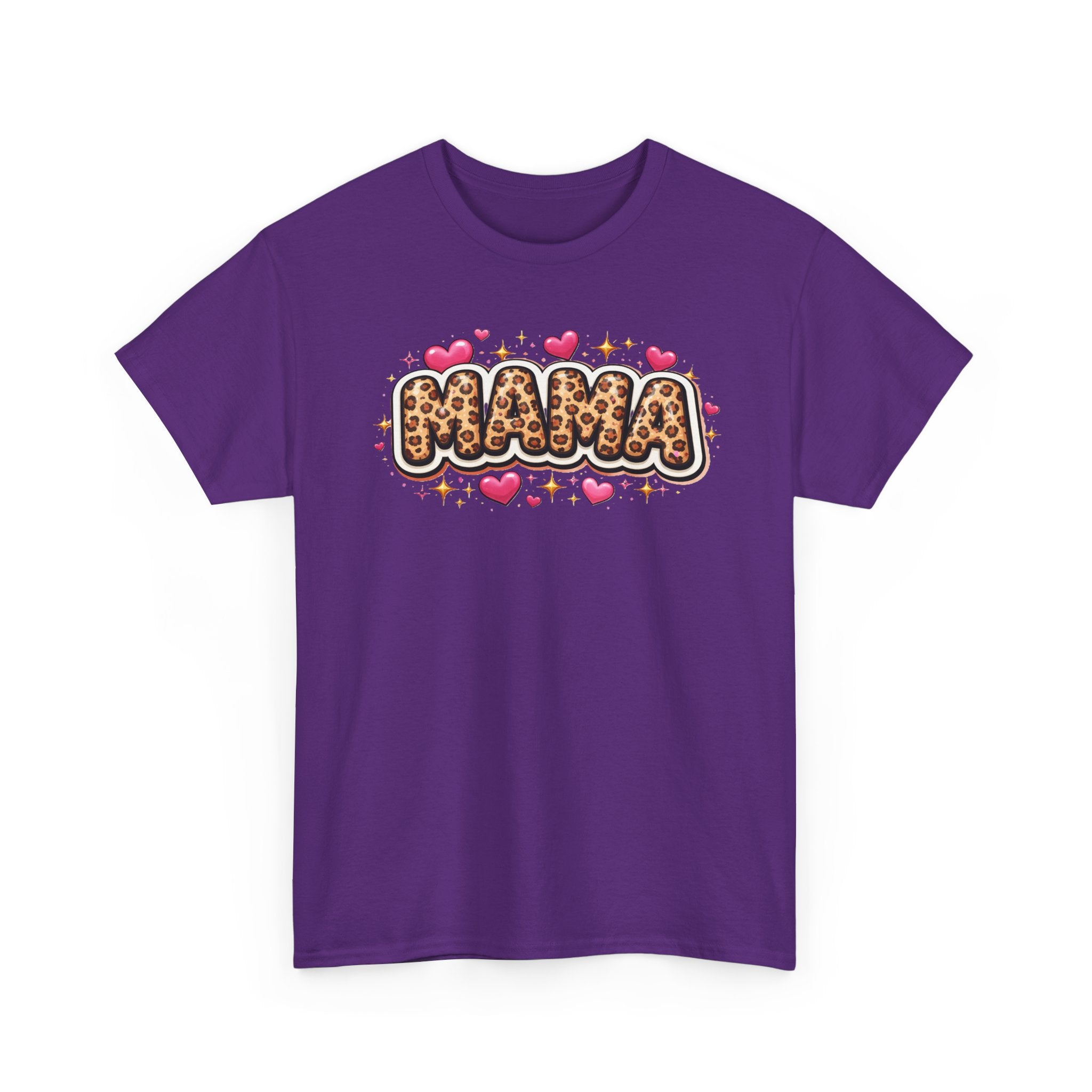 MAMA leopard print Unisex Cotton Tee