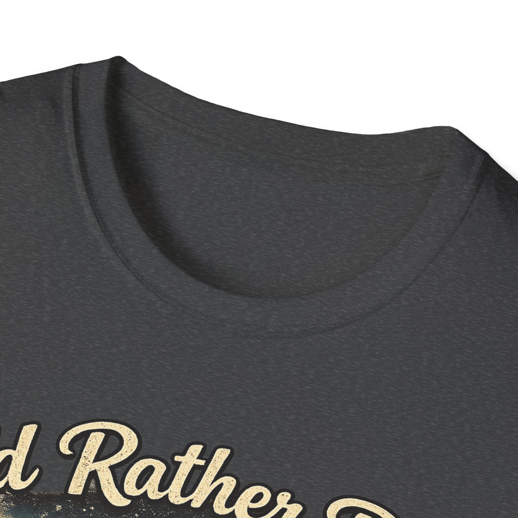 I'd Rather Be Camping T-Shirt | Mountain Forest Sunset Camping Shirt