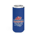 Let Freedom Ring Slim Can Cooler | Patriotic American Flag Design