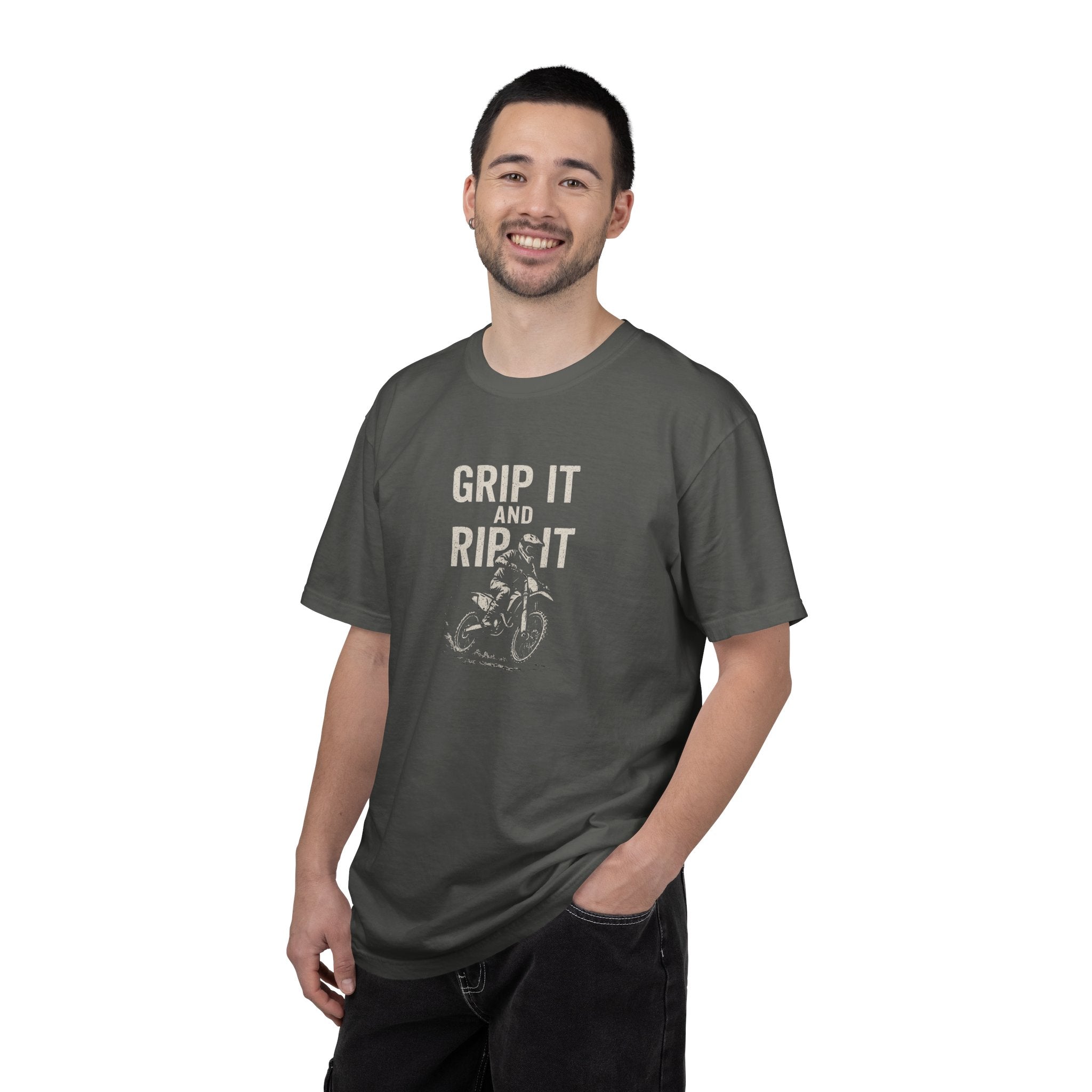 Grip It and Rip It Dirt Bike Tee | Vintage Bike Graphic T-Shirt