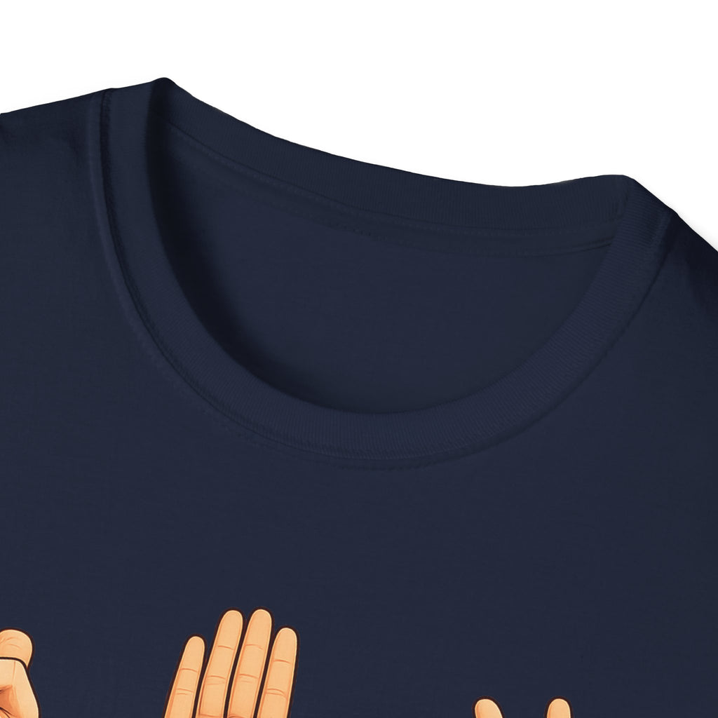 Rock Paper Scissors T-Shirt | Hand Emoji Design, Casual Tee
