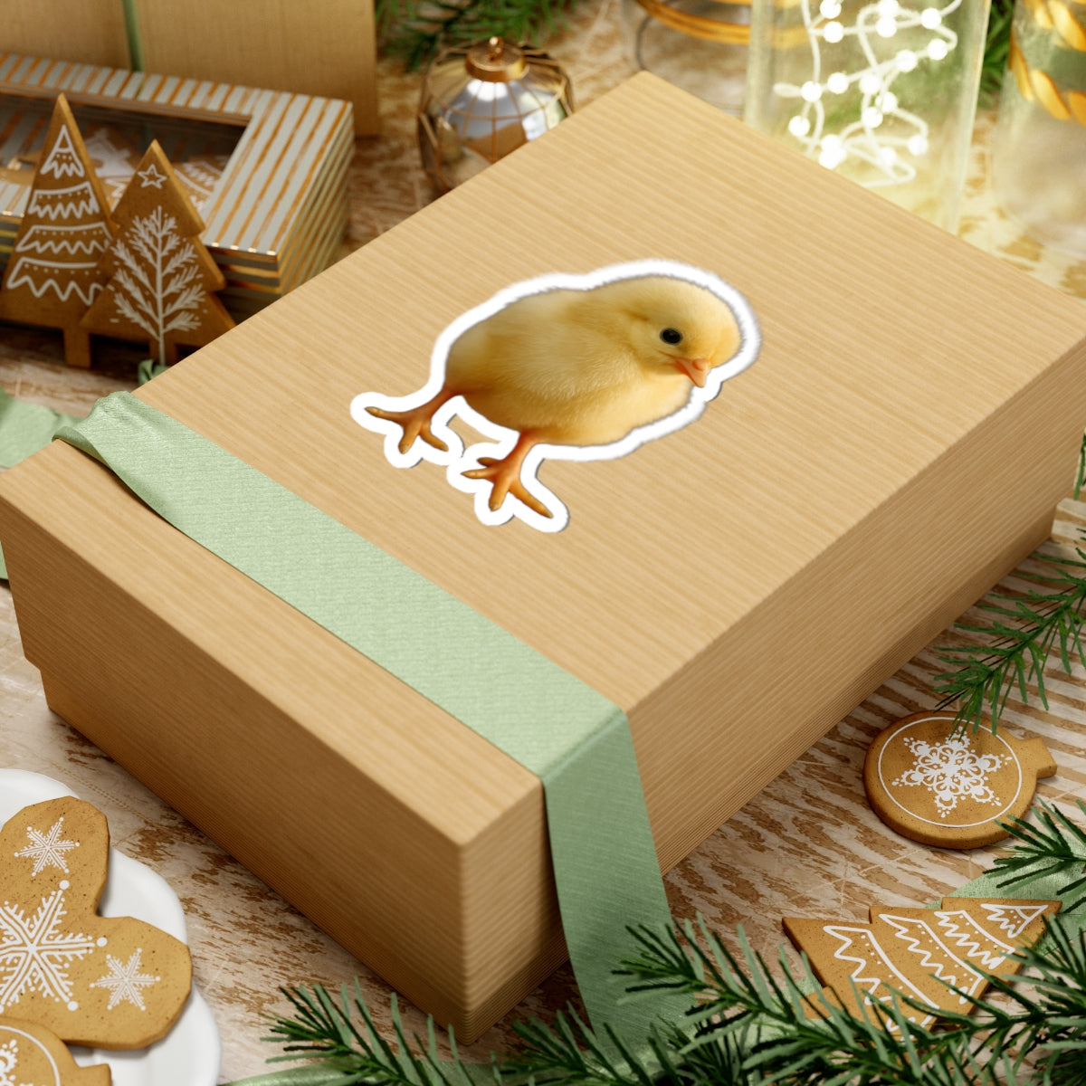 Yellow Chick Sticker | Cute Baby Chick Vinyl Kiss-Cut Sticker