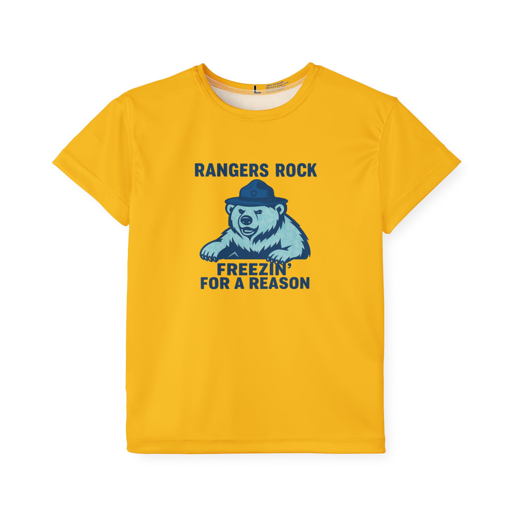 Kids Jersey — 'Rangers Rock: Freezin' for a Reason' Polar Bear Sports Tee