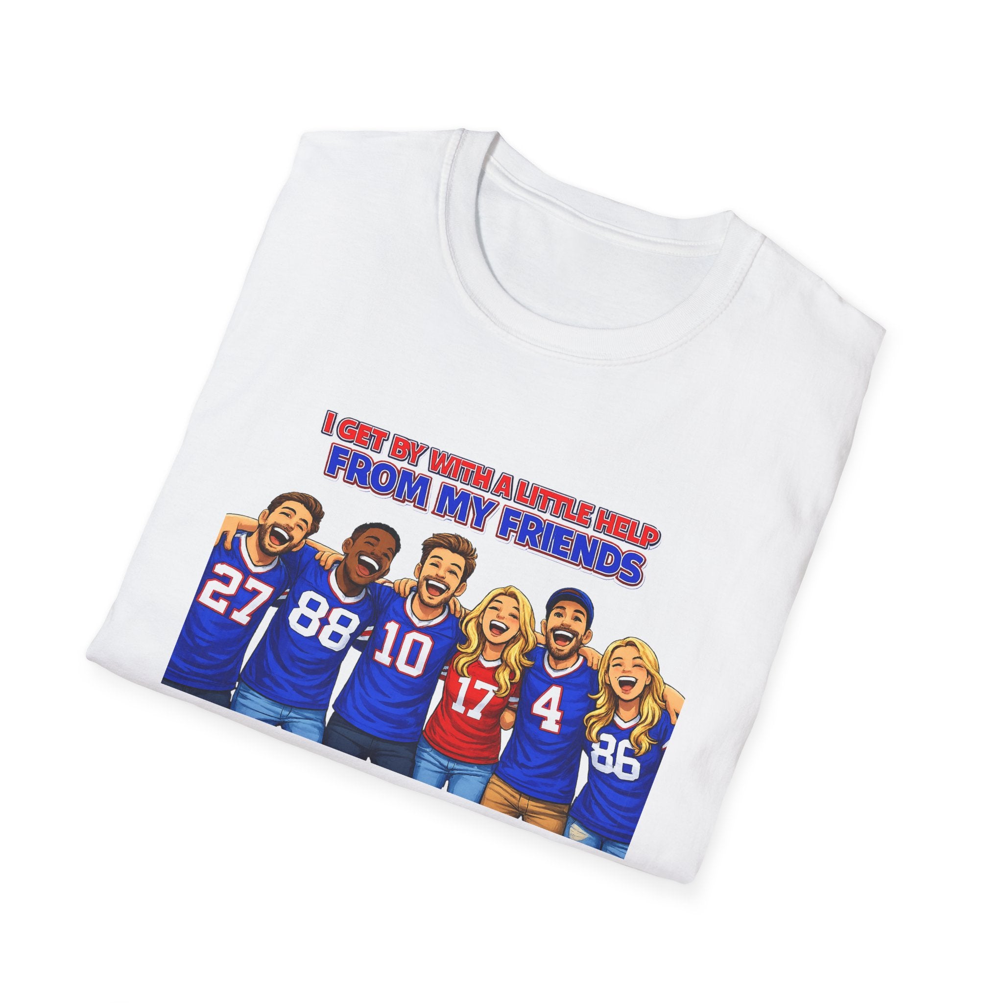 Buffalo My Friends Football Players T-Shirt | Tailgate Fan Tee