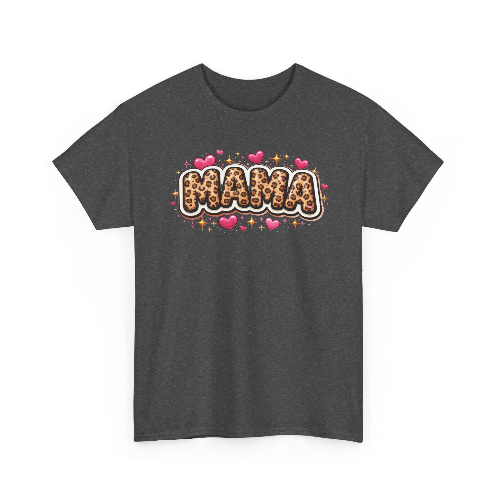 MAMA leopard print Unisex Cotton Tee