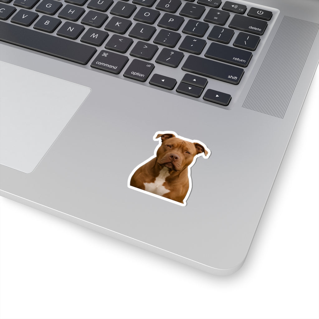 Pitbull Sticker | Kiss-Cut Dog Sticker, Vinyl Laptop Decal