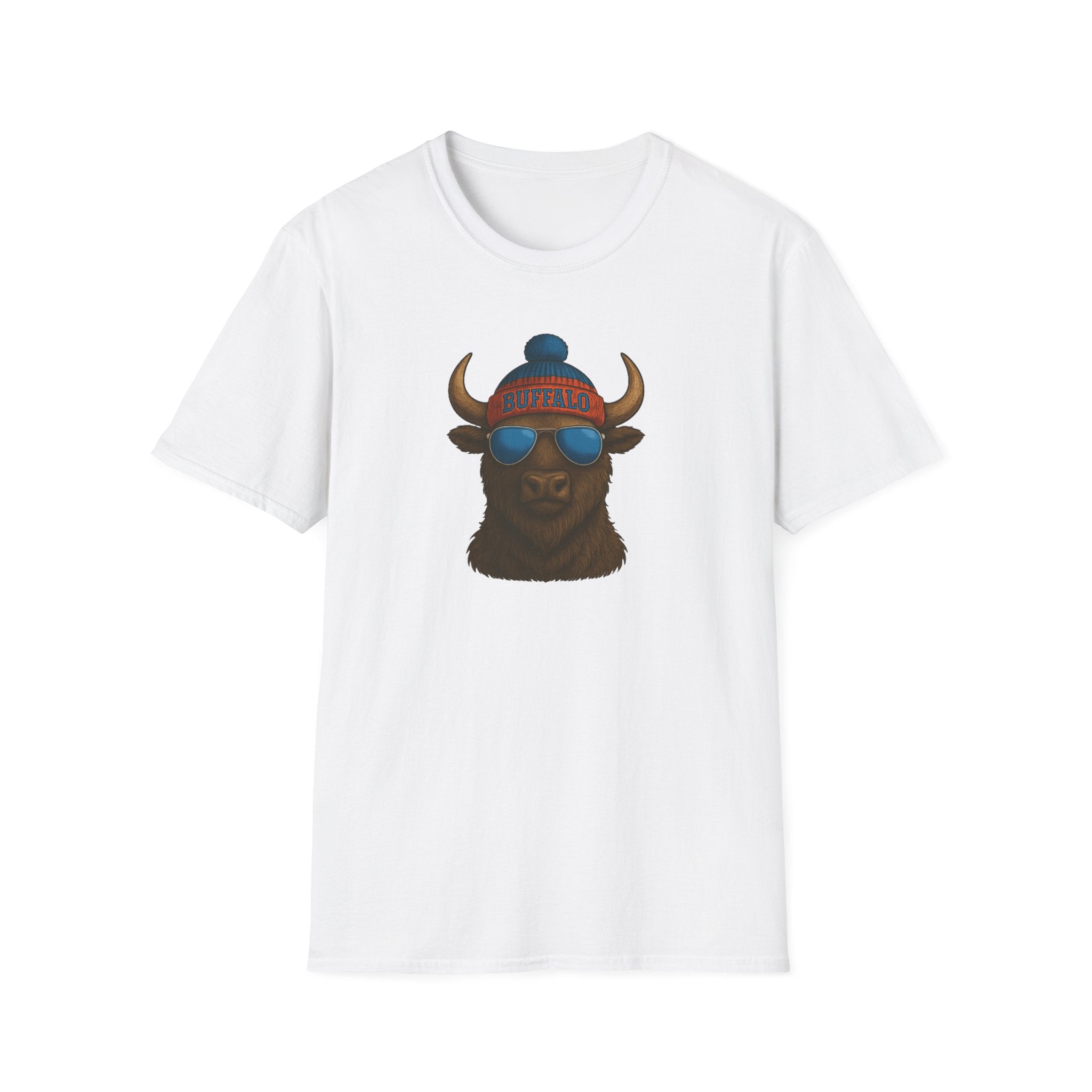 Buffalo with Beanie and Sunglasses T-Shirt