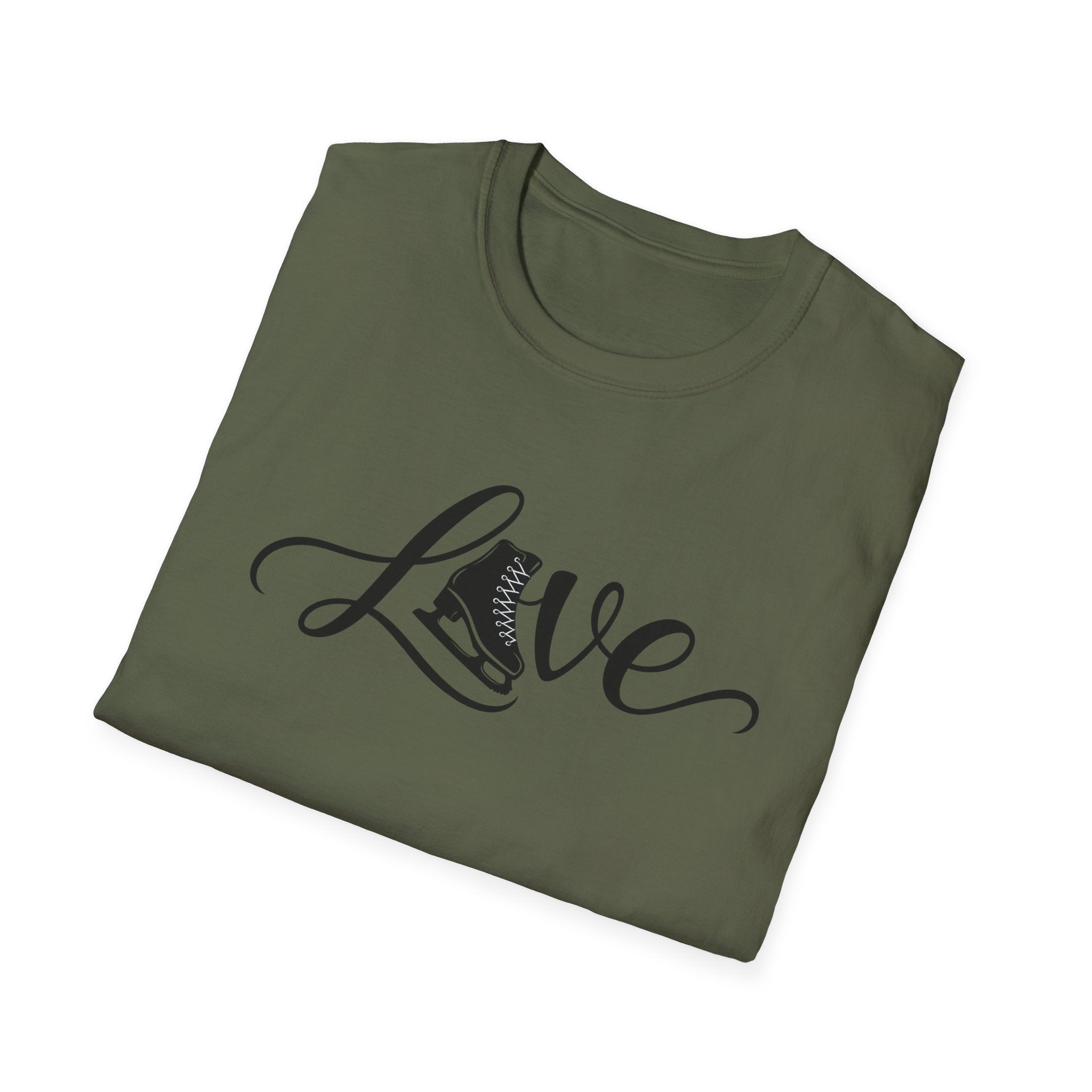 Love figure skating Unisex Softstyle T-Shirt