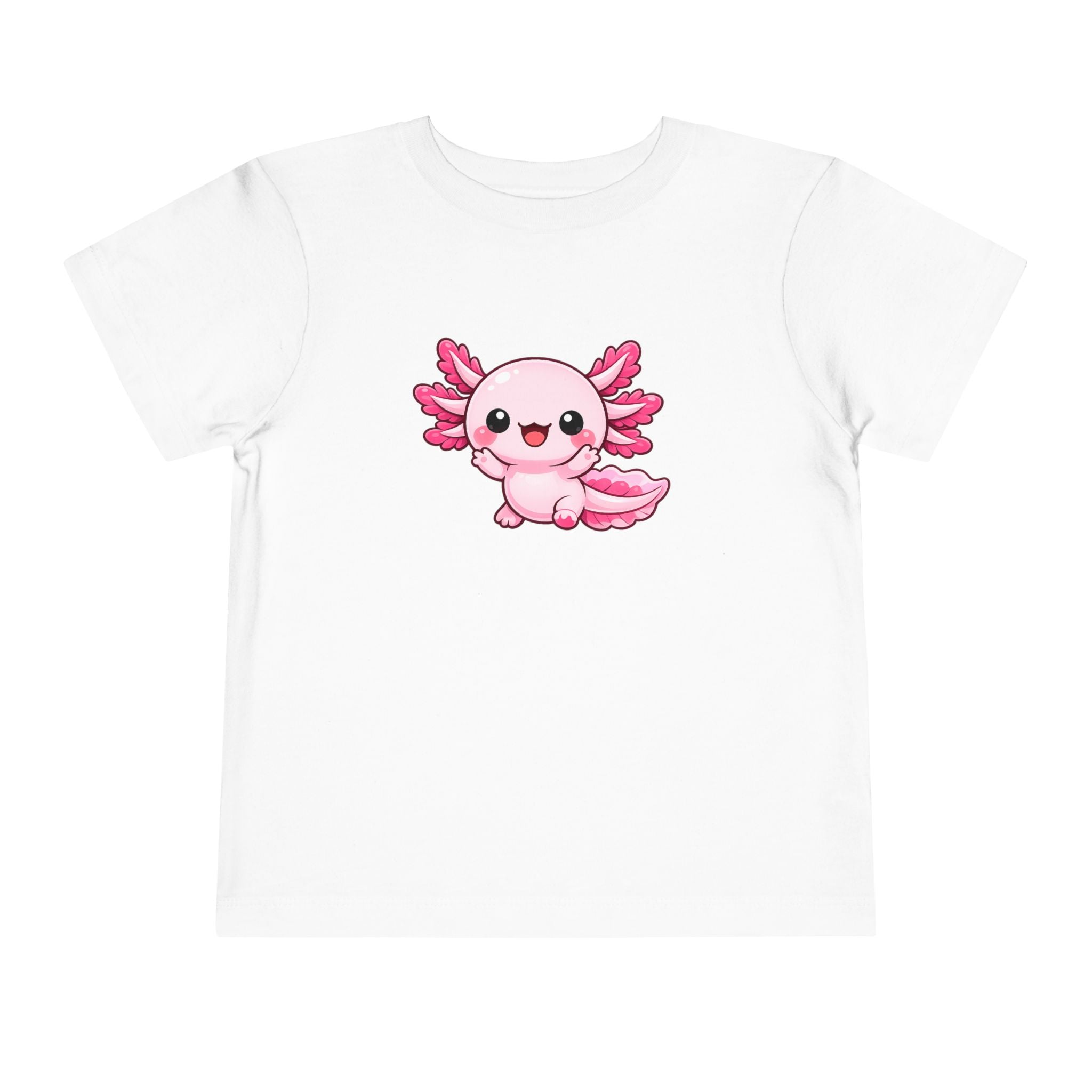 Pink Axolotl Illustration Toddler Tee | Cute Amphibian Shirt