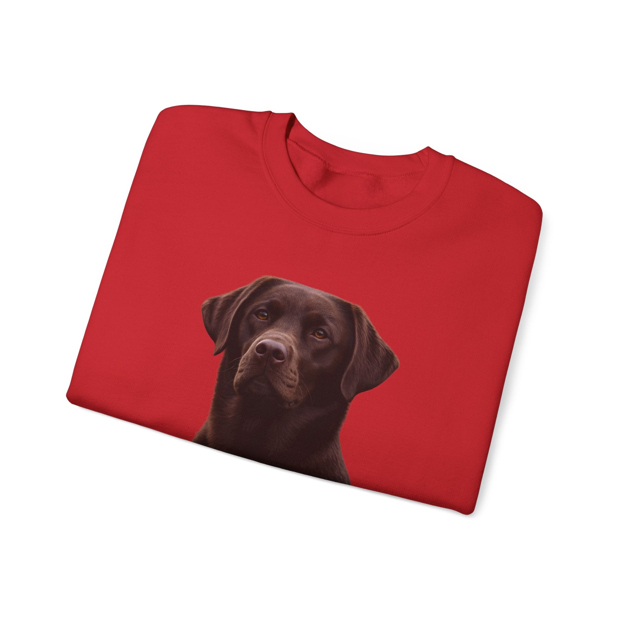 Chocolate Labrador Portrait Sweatshirt | Dog Face Crewneck