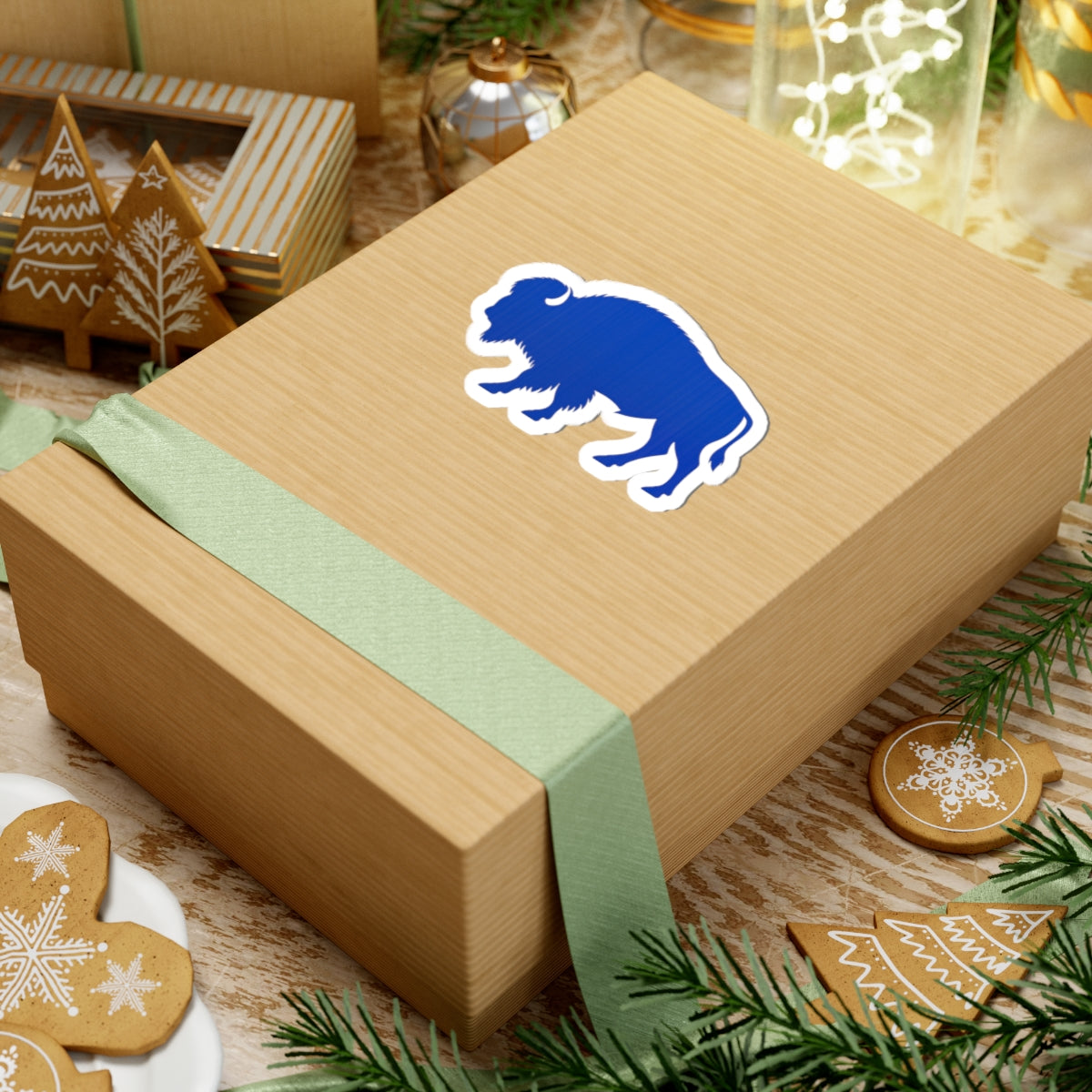 Blue Buffalo Silhouette Sticker | Kiss-Cut Sticker