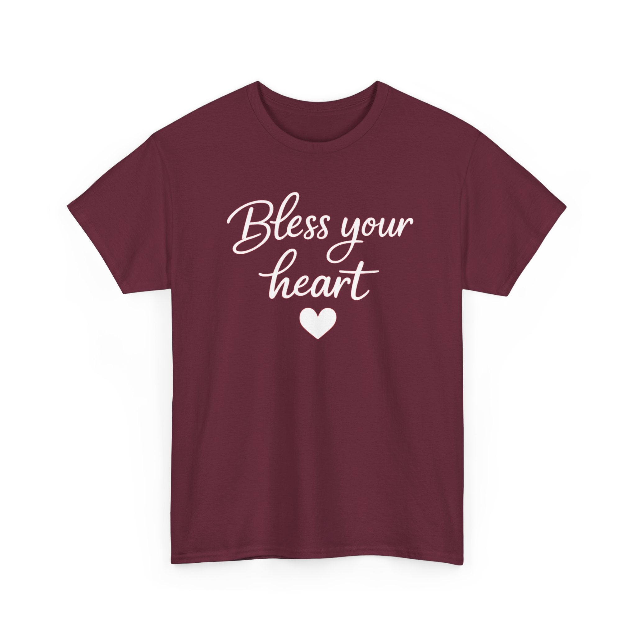 Bless Your Heart tee | Script heart design, Southern phrase t-shirt