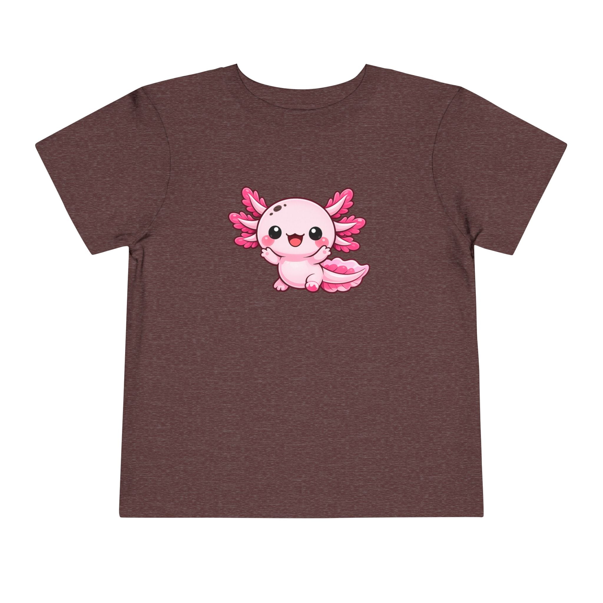Pink Axolotl Illustration Toddler Tee | Cute Amphibian Shirt