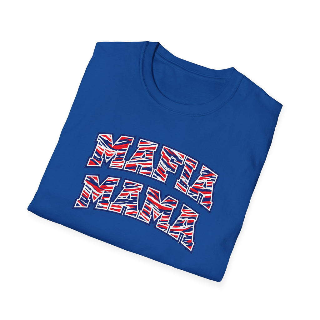 Mama Mafia Graphic Tee —  Red White Blue 'Mafia Mama' Street-Style T-Shirt