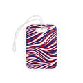 Buffalo Red White Blue Pattern Luggage Tag | Stripe