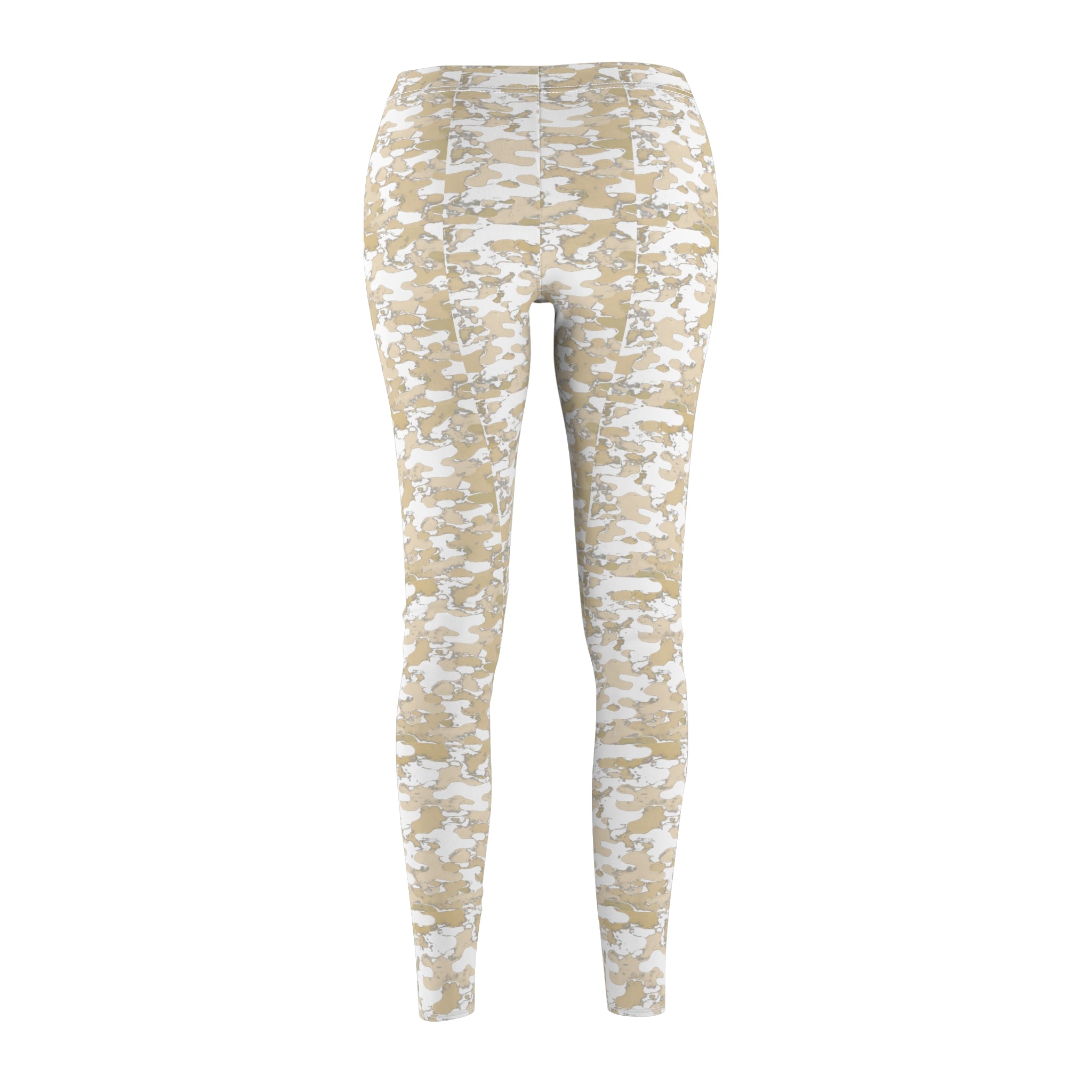 Neutral Camo Leggings Casual Leggings | All-Over Print