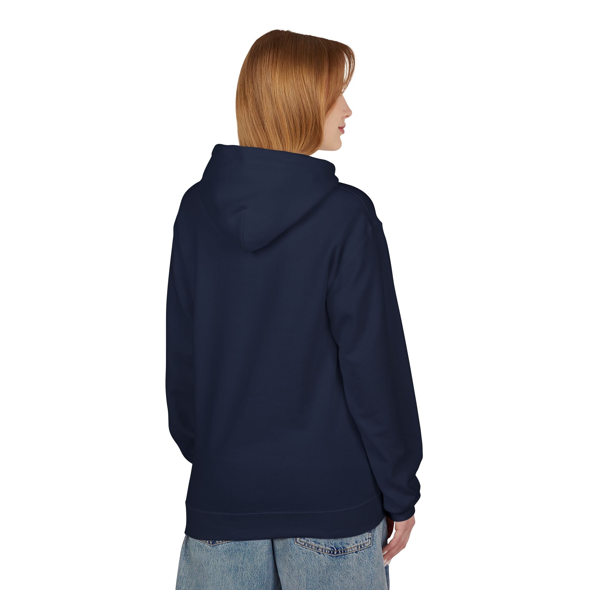 Sitting Labrador Dog Hoodie | Minimal Small Dog Silhouette, White Pullover