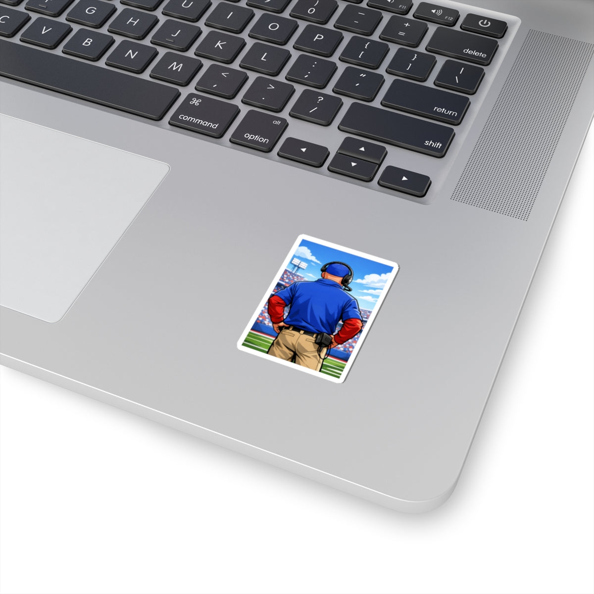 Buffalo Football Coach Illustration Stickers | Kiss-Cut Coach Sticker