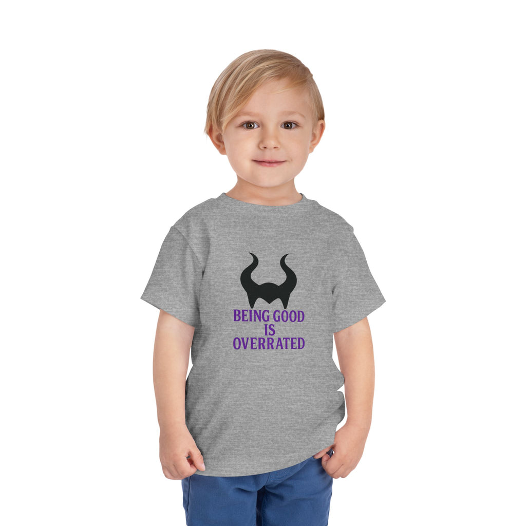Maleficent Being Good Is Overrated Toddler Tee