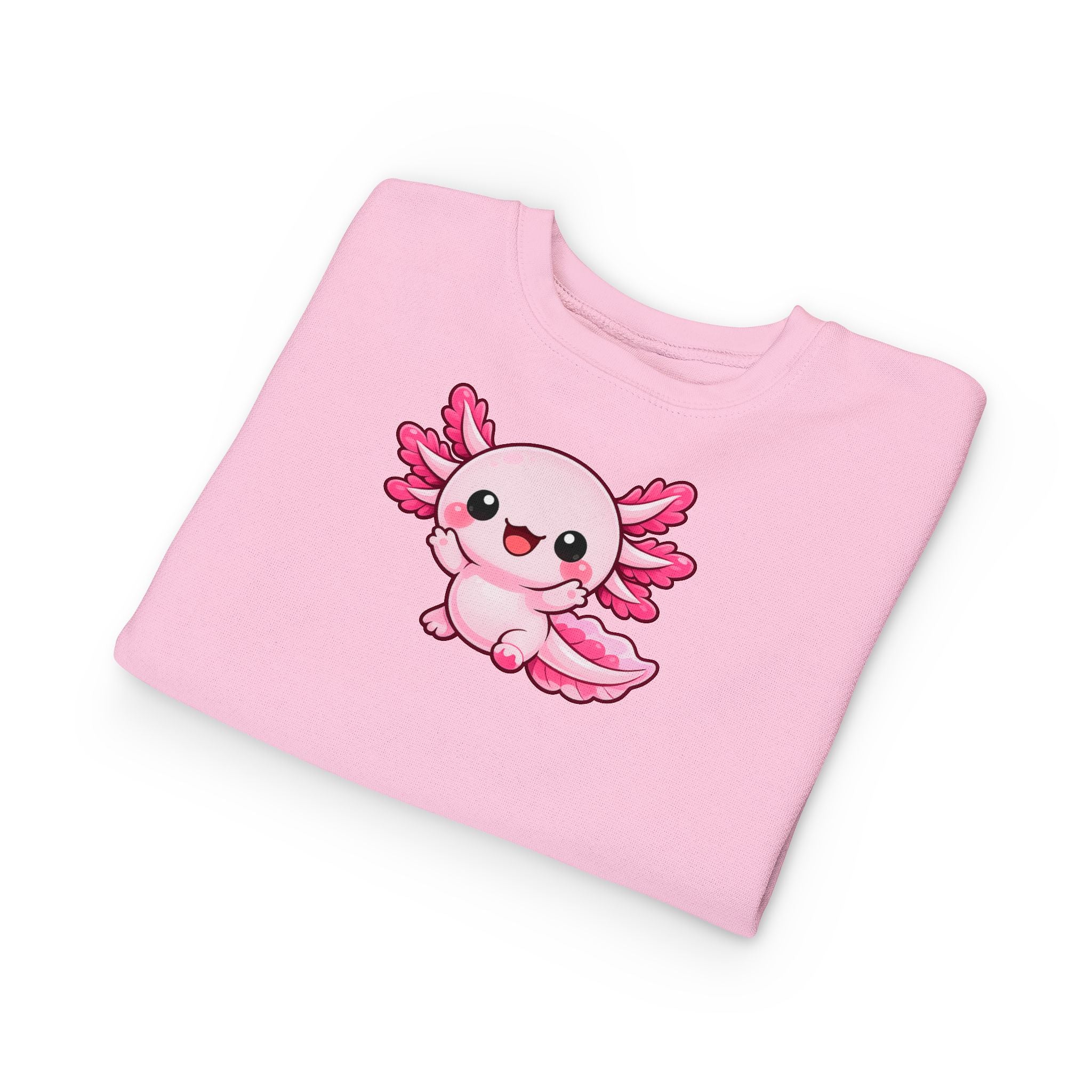 Pink Axolotl Toddler Sweatshirt | Cute Sea Creature Kids Top