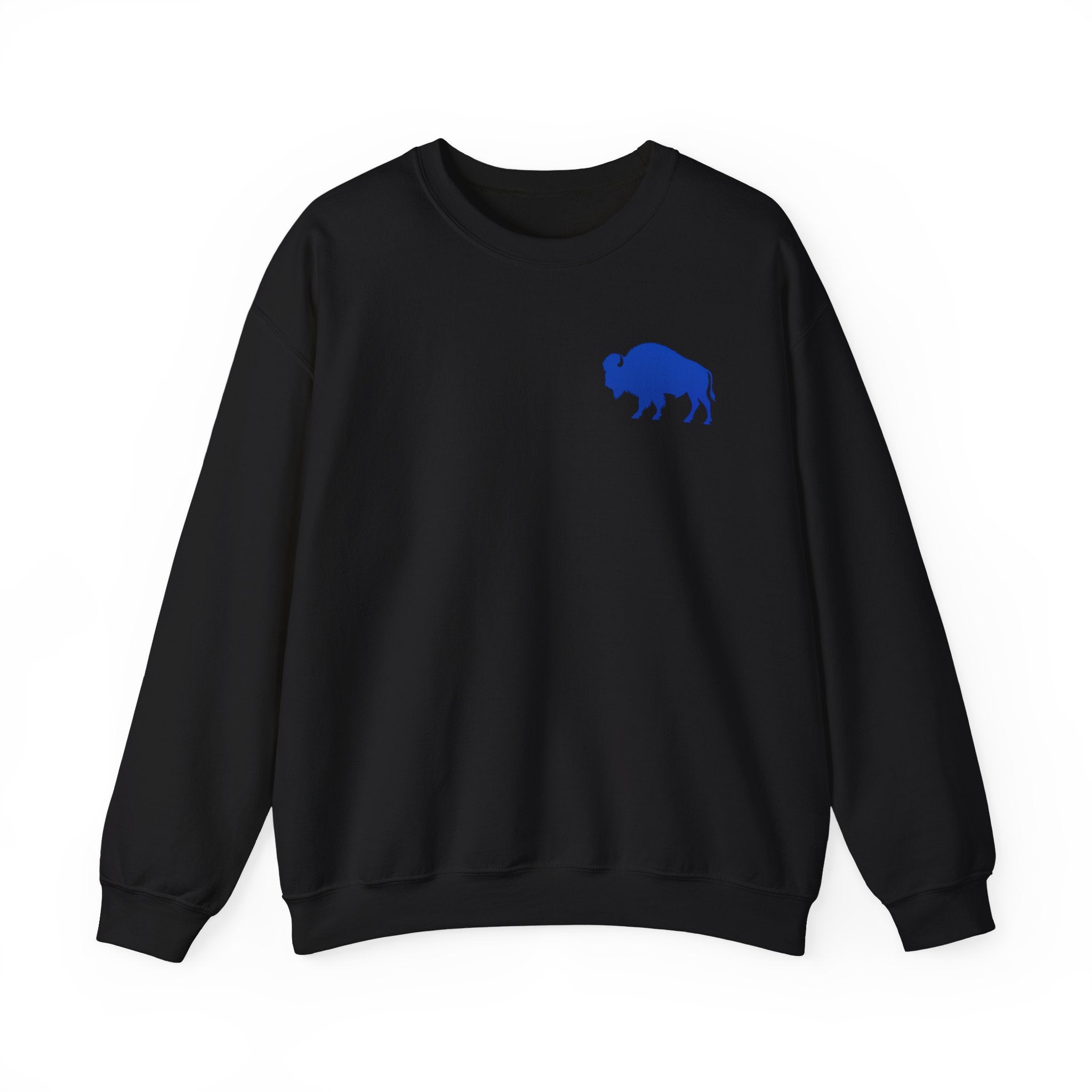 Where Else Would You Rather Be Than Right Here Right Now Crewneck Sweatshirt | Buffalo Chest Logo