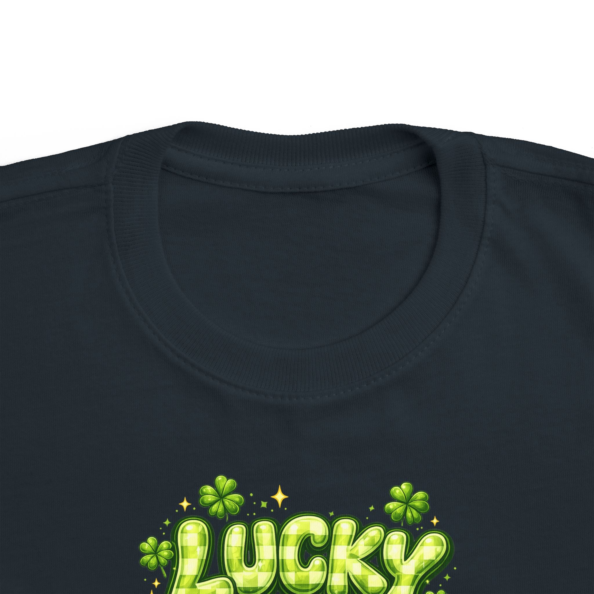 Toddler T‑Shirt — "Lucky" Shamrock Graphic St. Patrick’s Day Tee