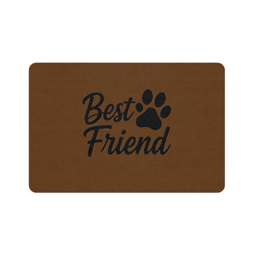 Best Friend paw print Pet Food Mat | 12x18 feeding mat