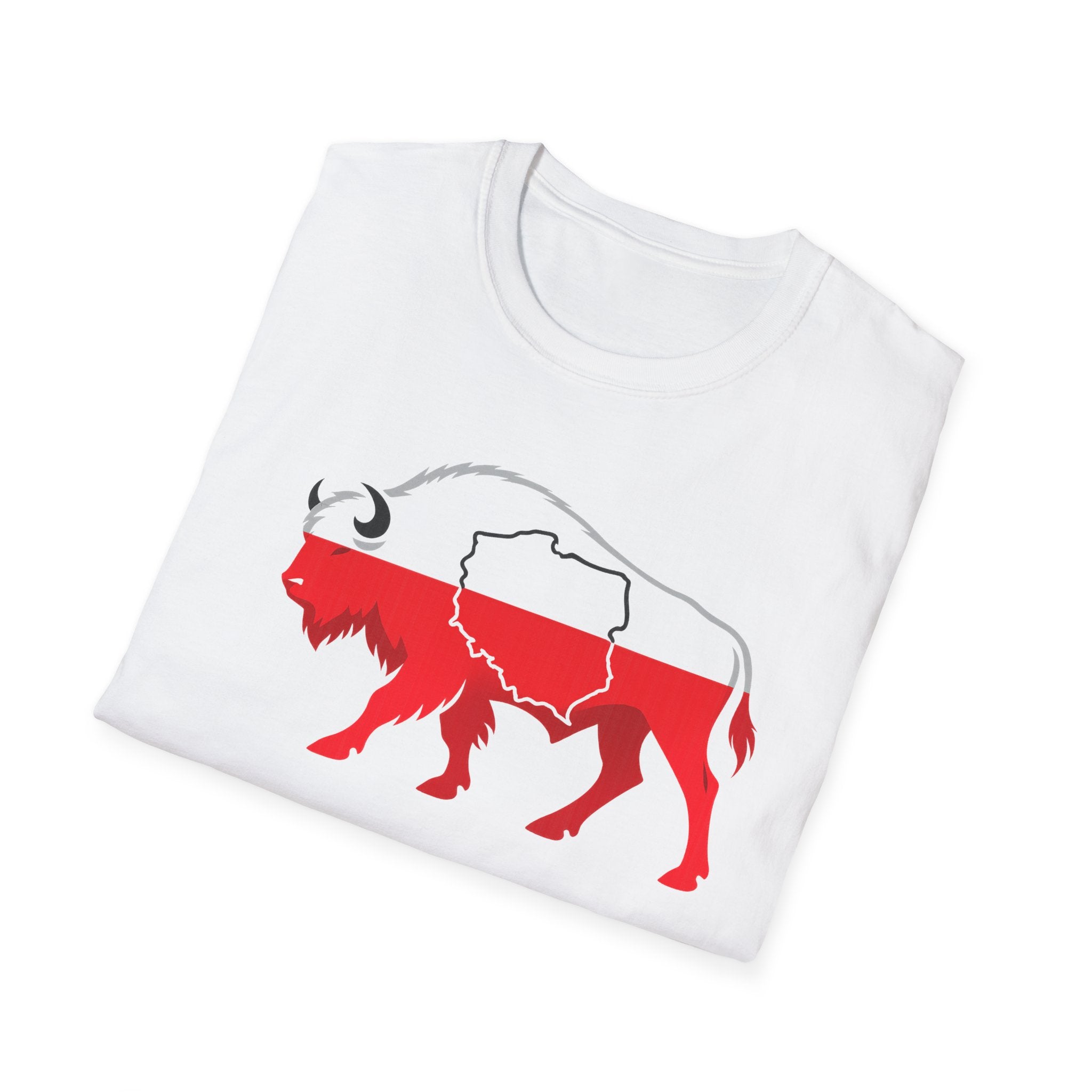 Poland Flag Bison T-Shirt — Polish Pride Buffalo Tee