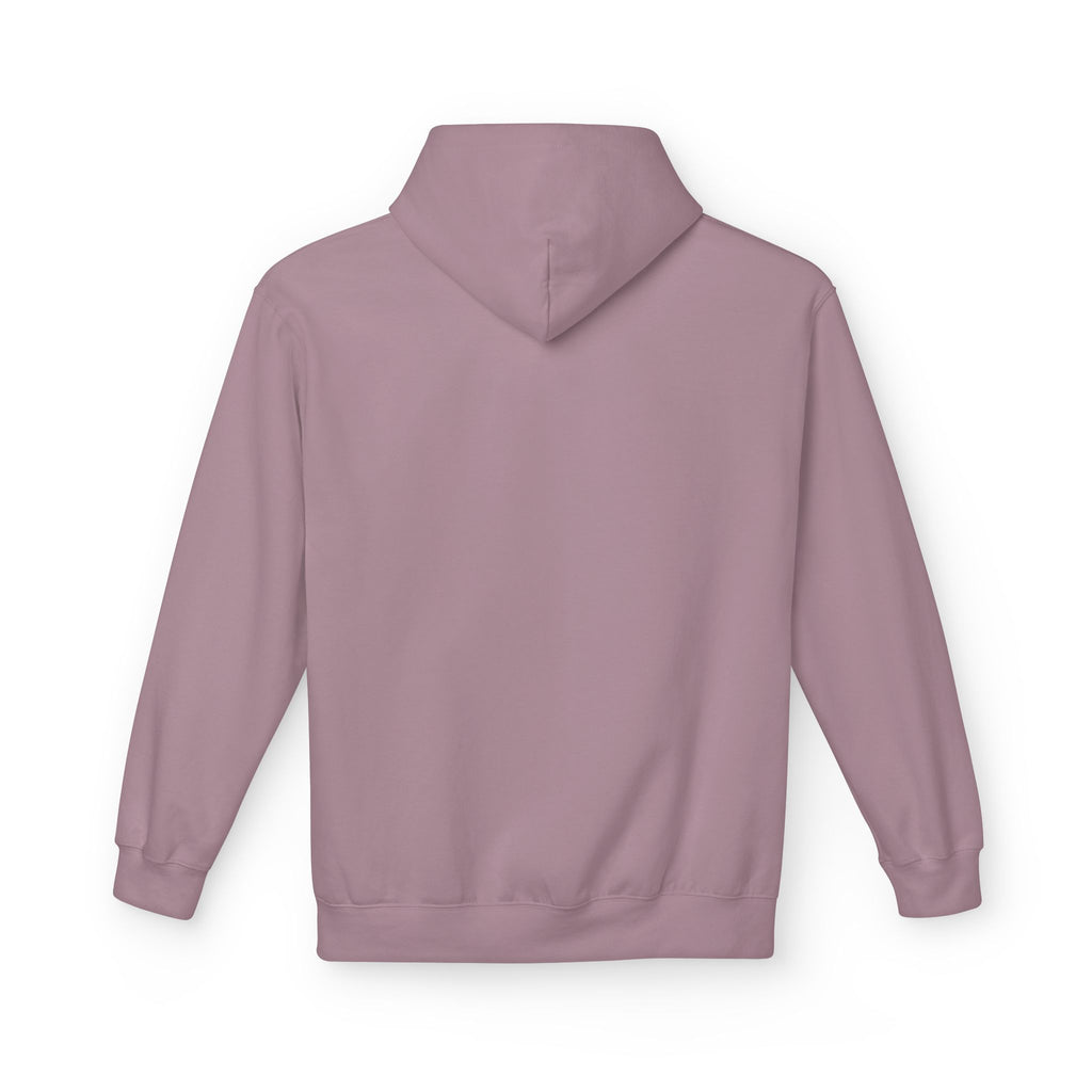 Sitting Labrador Dog Hoodie | Minimal Small Dog Silhouette, White Pullover
