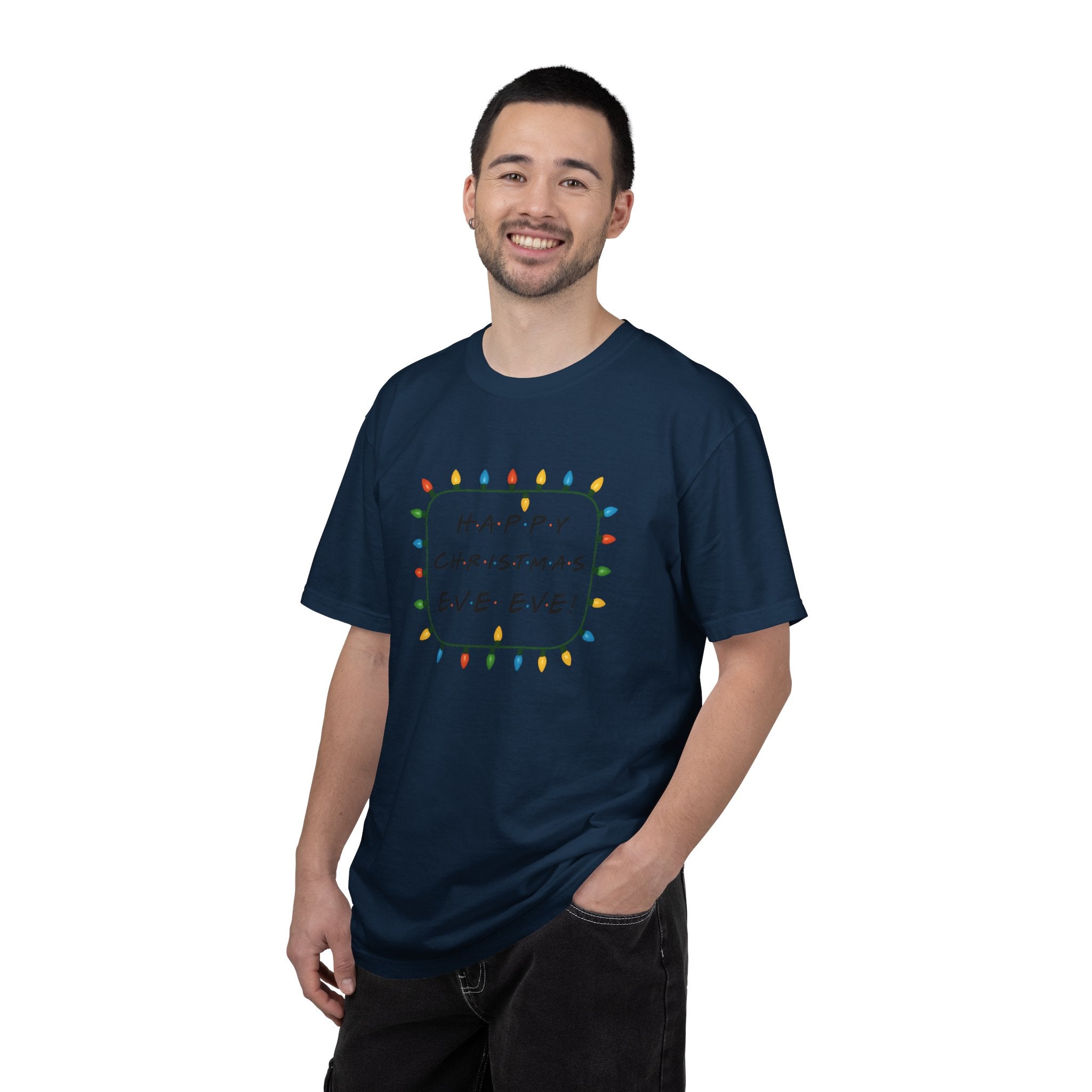 Happy Christmas Eve Eve T-Shirt | Christmas Lights Holiday Tee