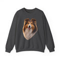 Smiling Collie Crewneck Sweatshirt | Collie Face Pullover