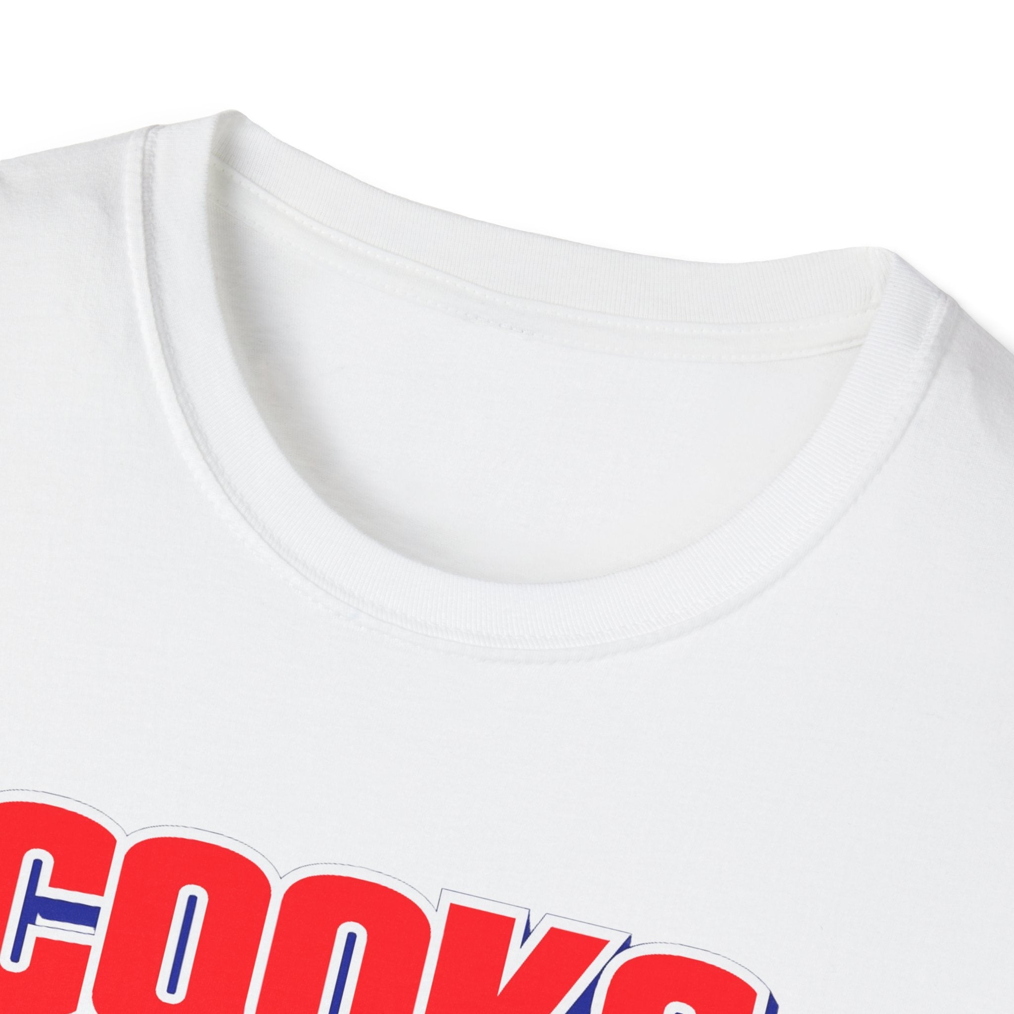 Cooks Caught It T-Shirt | Bold Red Blue Retro Typography