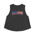 Freedom Graphic Crop Top — American Flag Patriotic Women's Tank