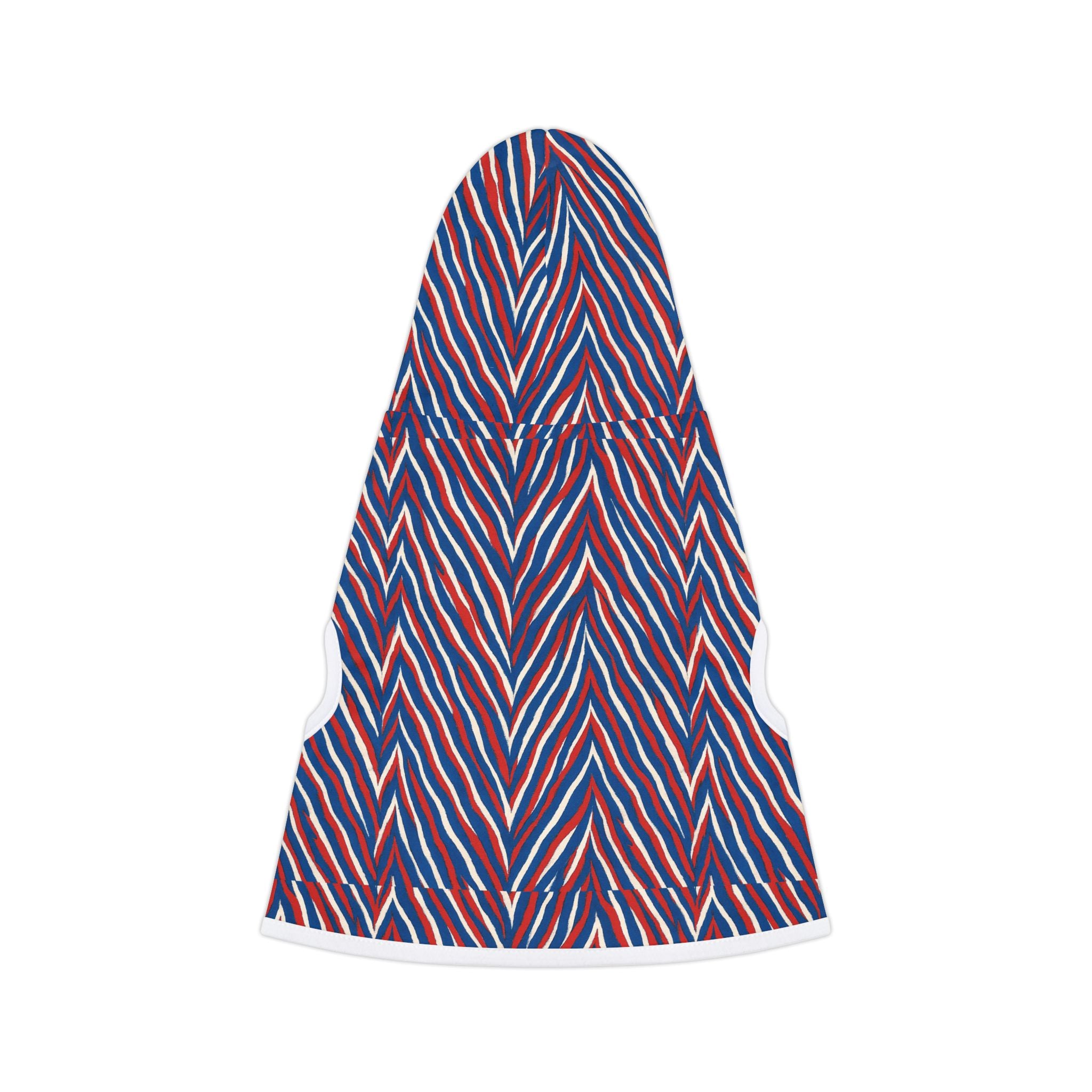 Red Blue Chevron Stripe Pet Hoodie | Dog Hoodie, Cat Hoodie