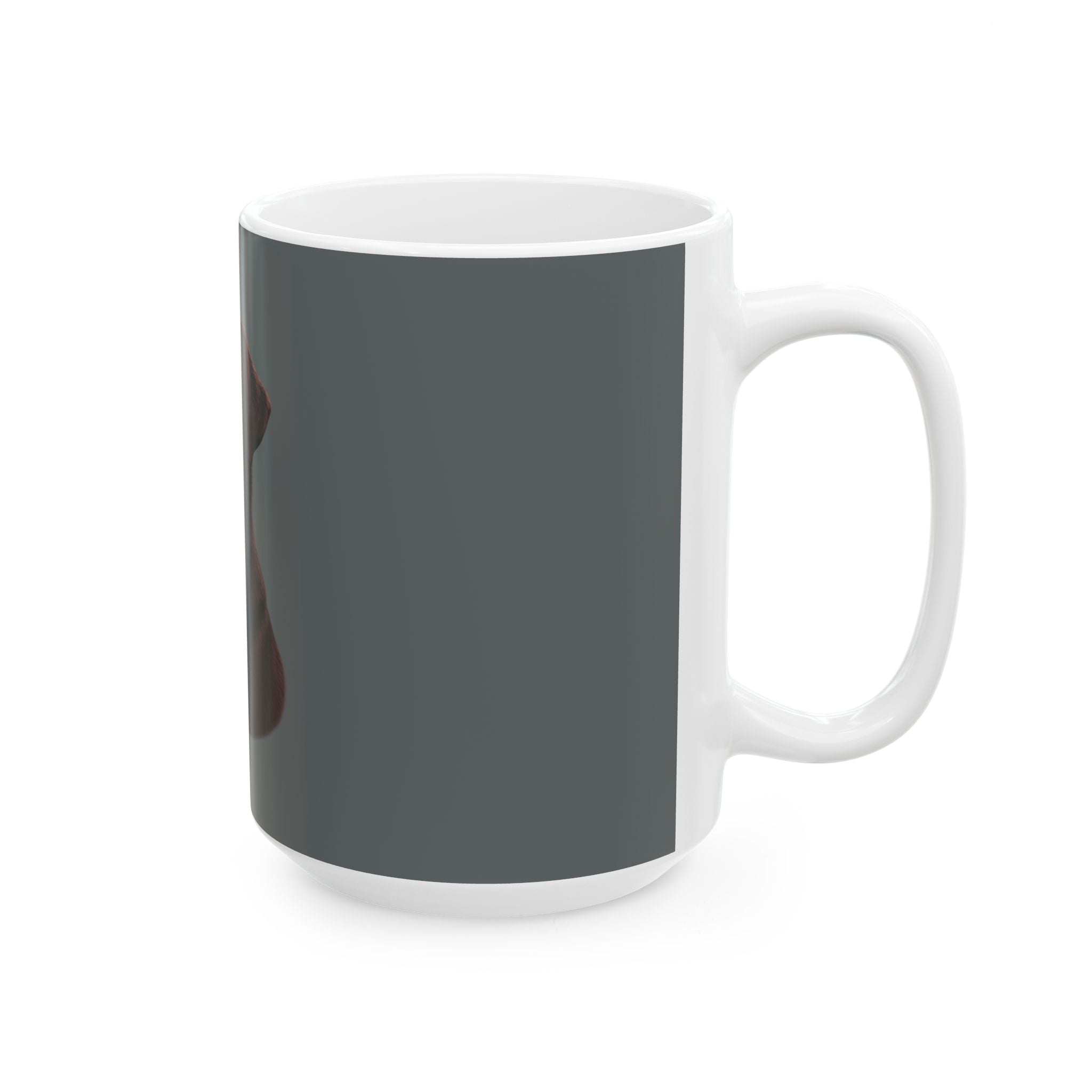 Chocolate Labrador Portrait Mug | Ceramic Dog Coffee Cup
