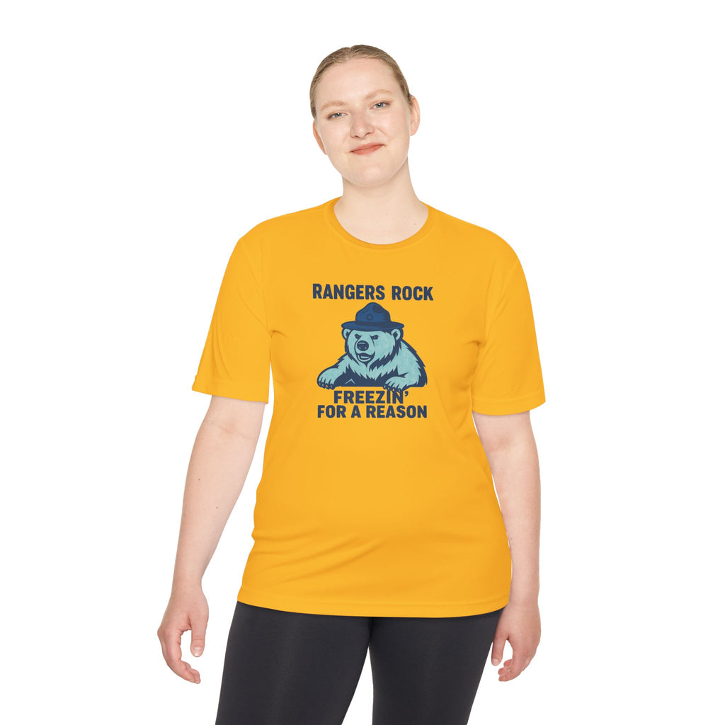 Rangers Rock Polar Bear Hat design T-Shirt | Freezin' For A Reason