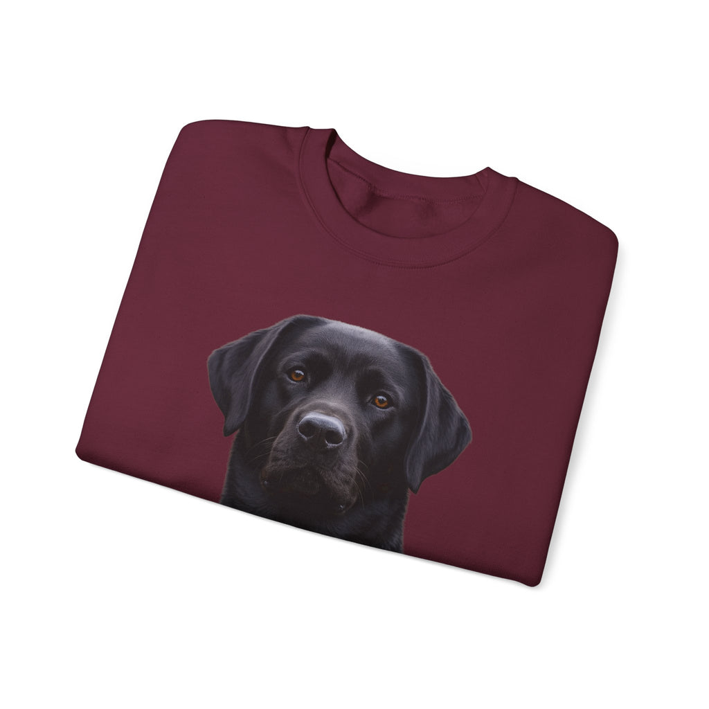 Black Labrador Portrait Sweatshirt | Dog Face Crewneck