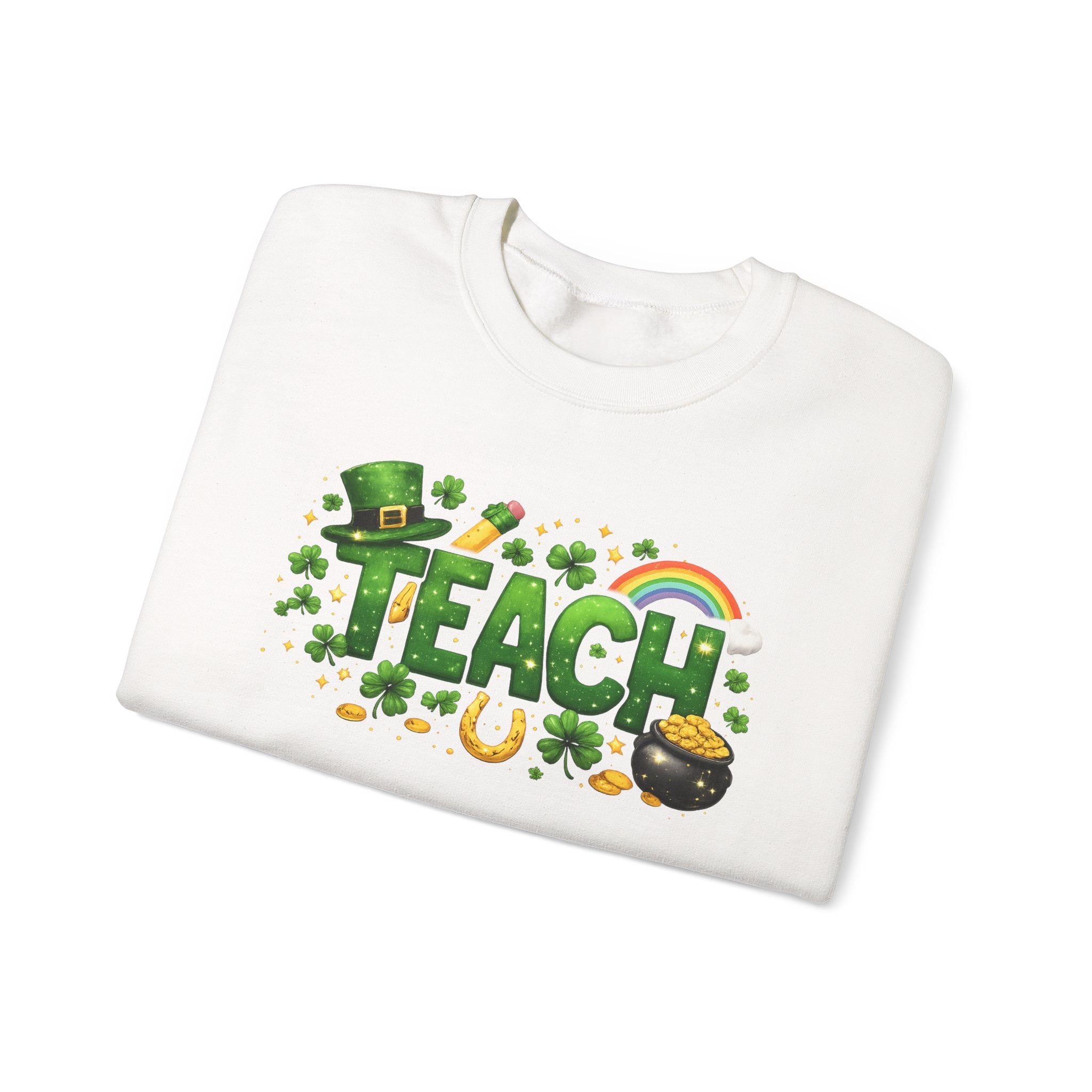 Teach St. Patrick's Day Crewneck Sweatshirt