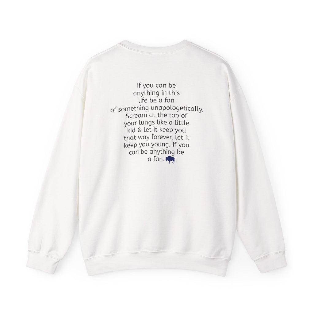 Mafia Forever Crewneck Sweatshirt | Retro Script Logo, White Pullover