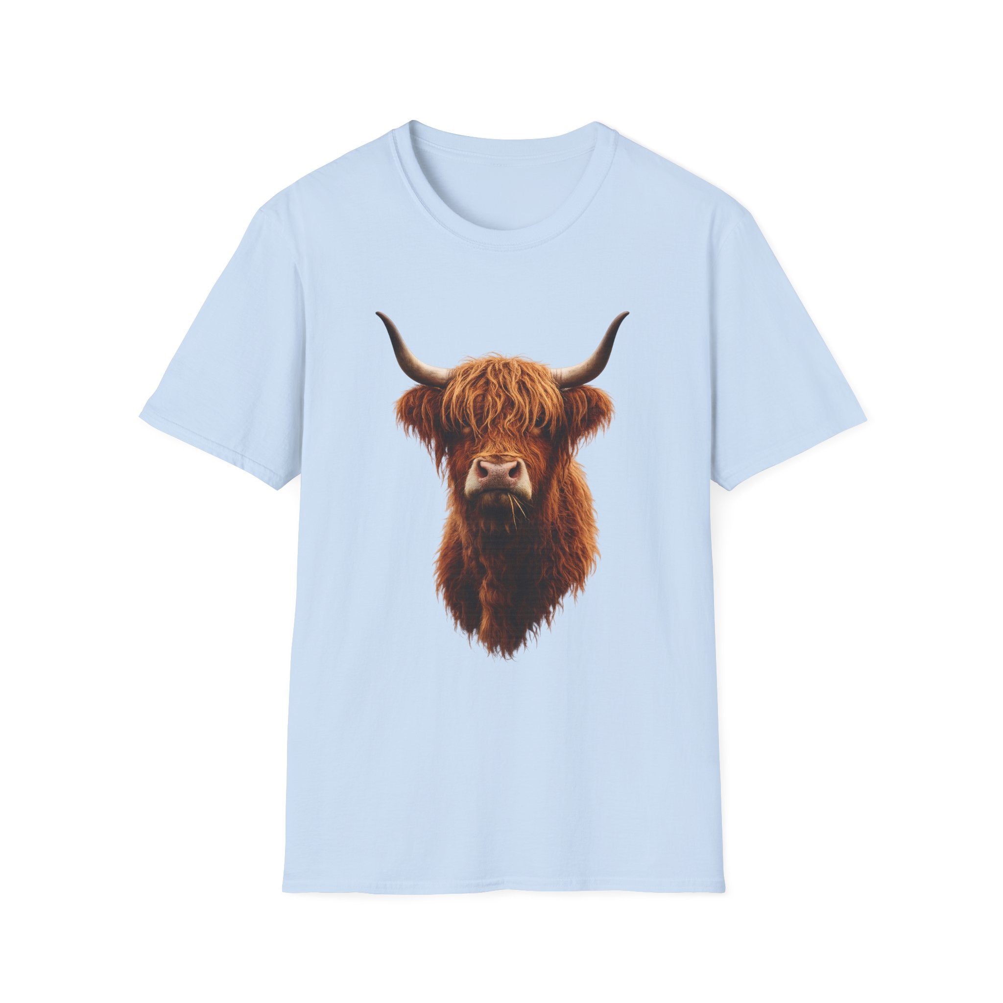 Highland Cow Head T-Shirt | Scottish Highland Cattle Graphic Tee