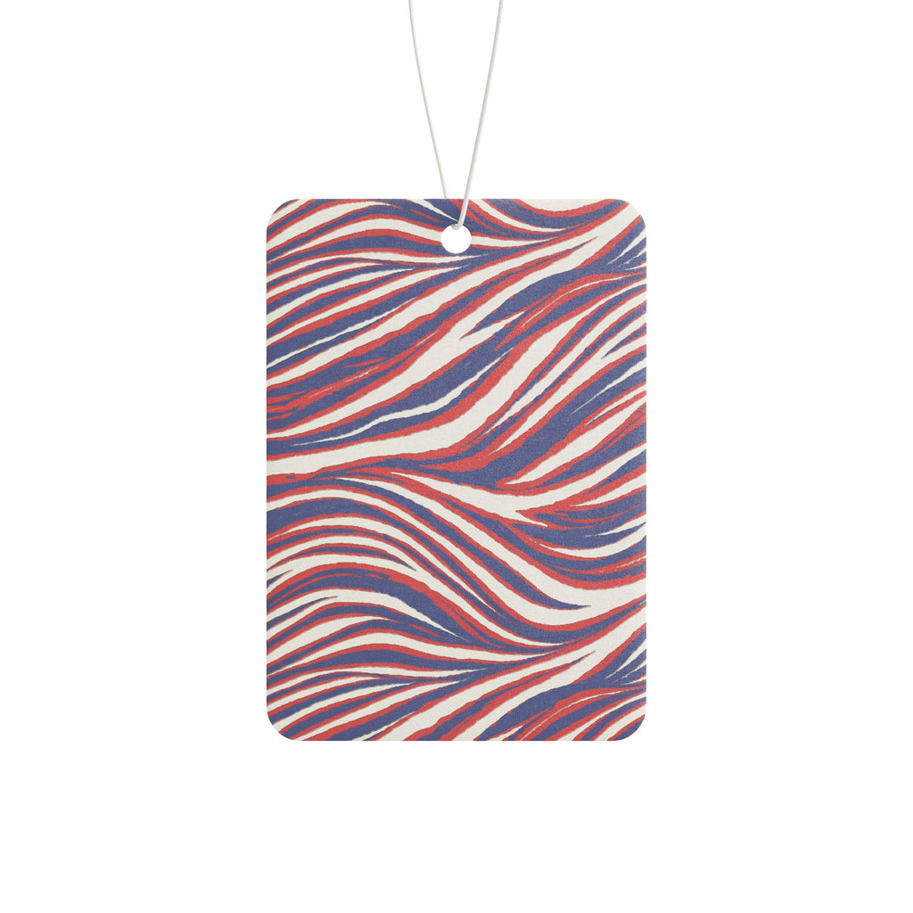Buffalo Car Air Freshener — Red White & Blue Abstract Scented Accent