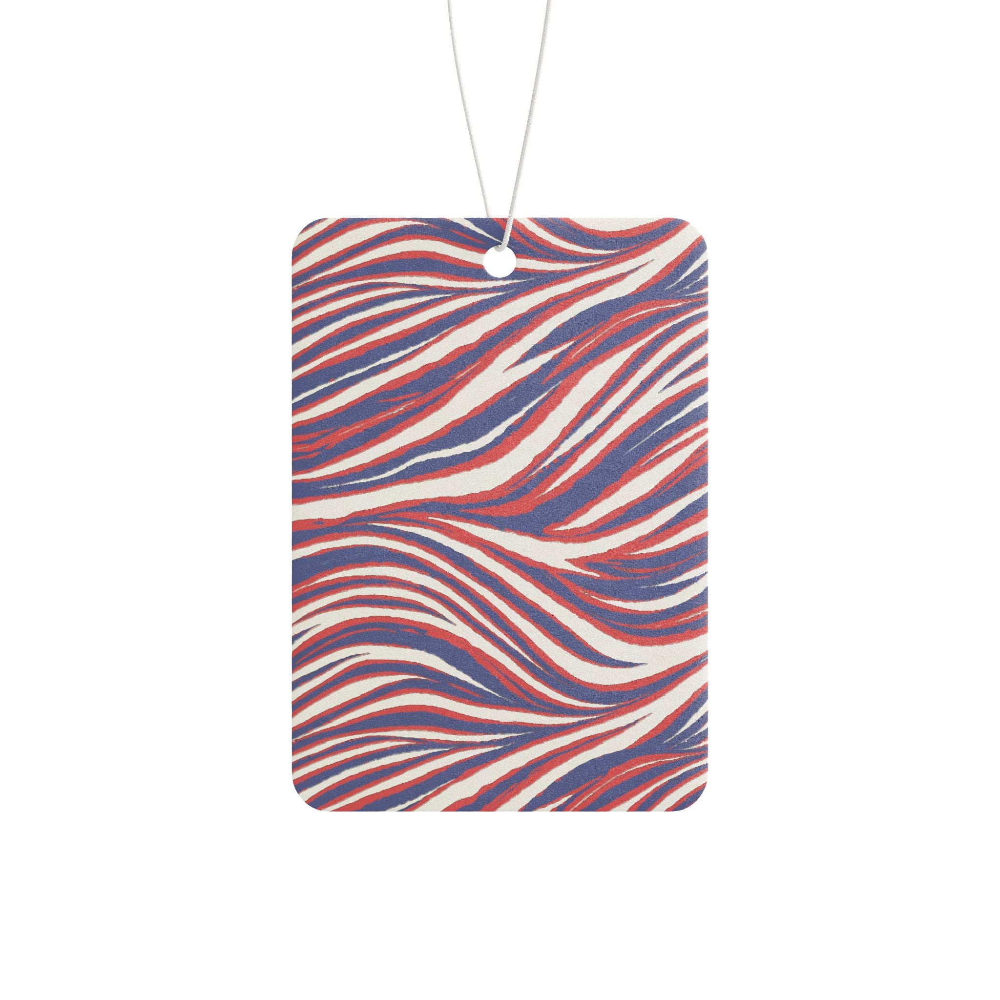 Buffalo Car Air Freshener — Red White & Blue Abstract Scented Accent