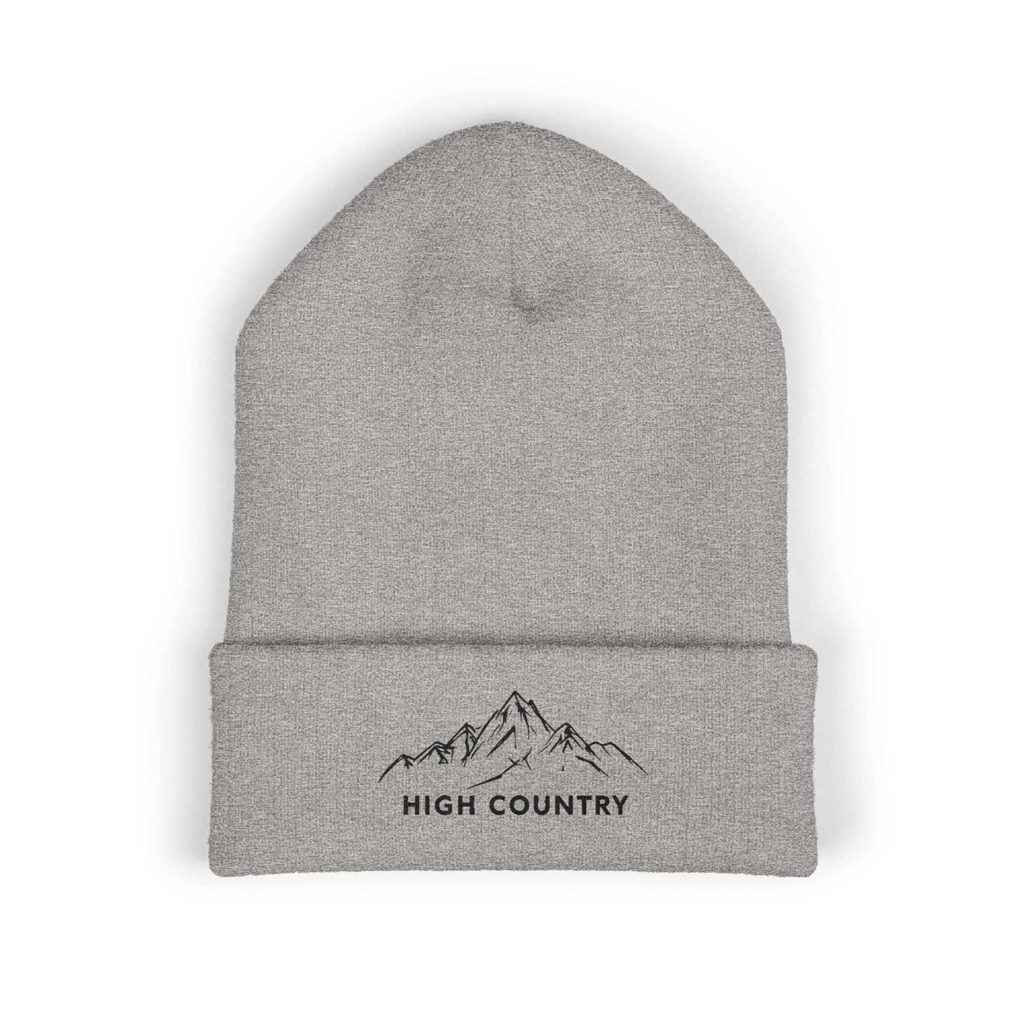Embroidered Mountain Logo Beanie, Winter Ski Accessories, Outdoor Adventure Hat, Nature Lover Gift, Ski Trip Apparel