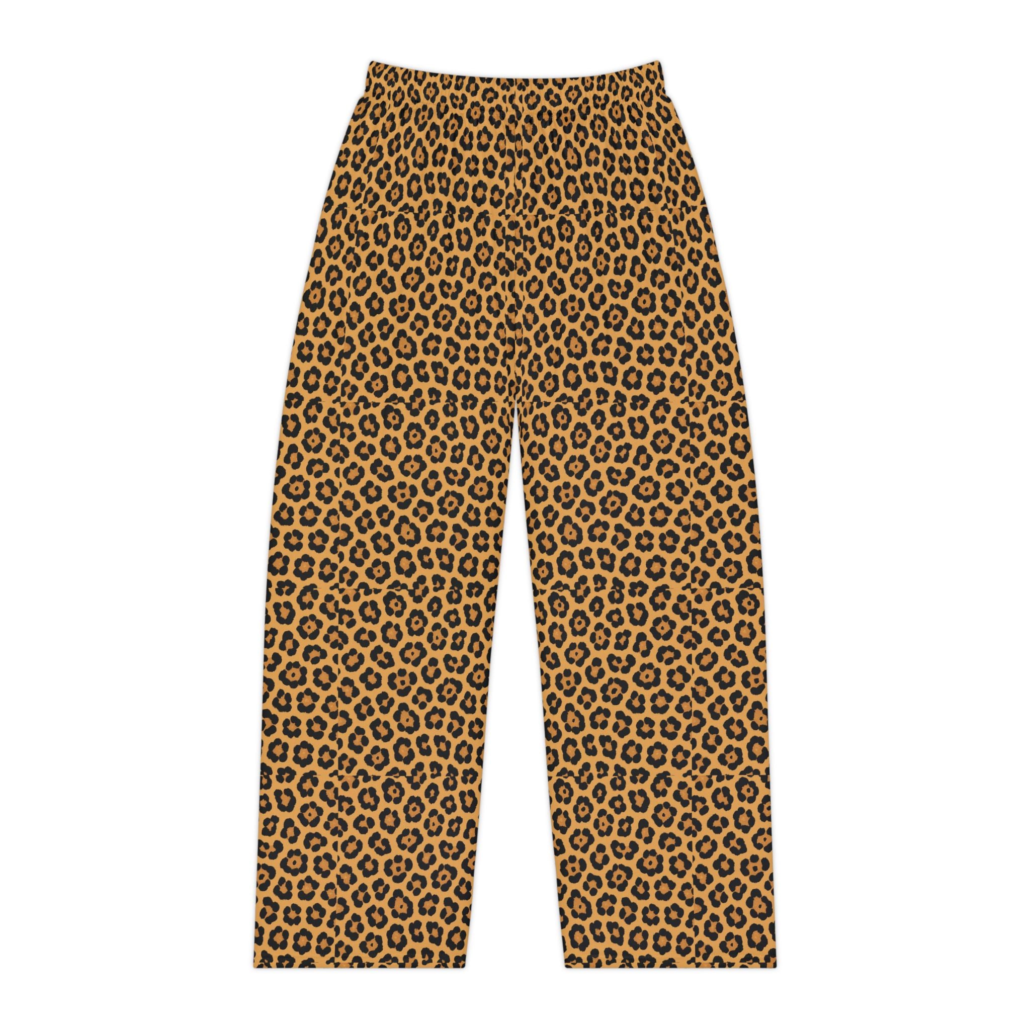 Leopard Print Women's Pajama Pants | Animal Print Lounge Sleepwear