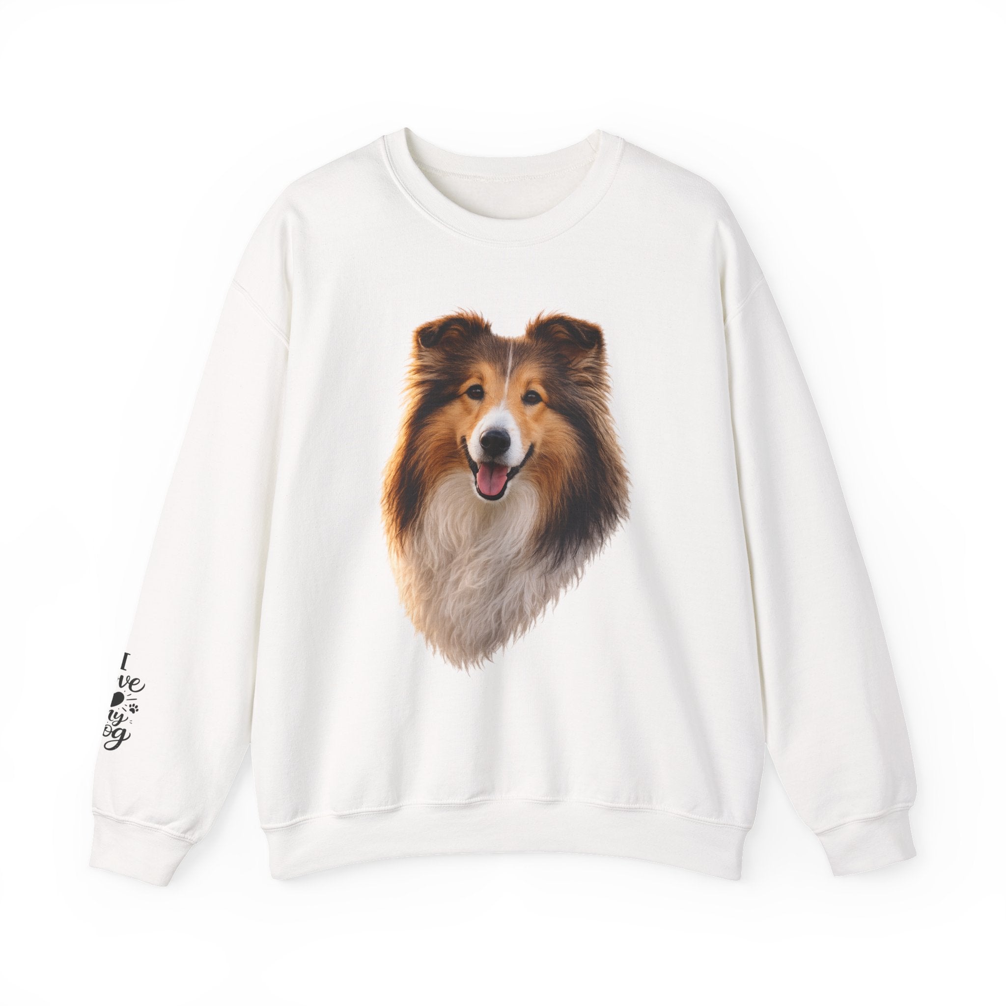 Smiling Collie Crewneck Sweatshirt | Collie Face Pullover