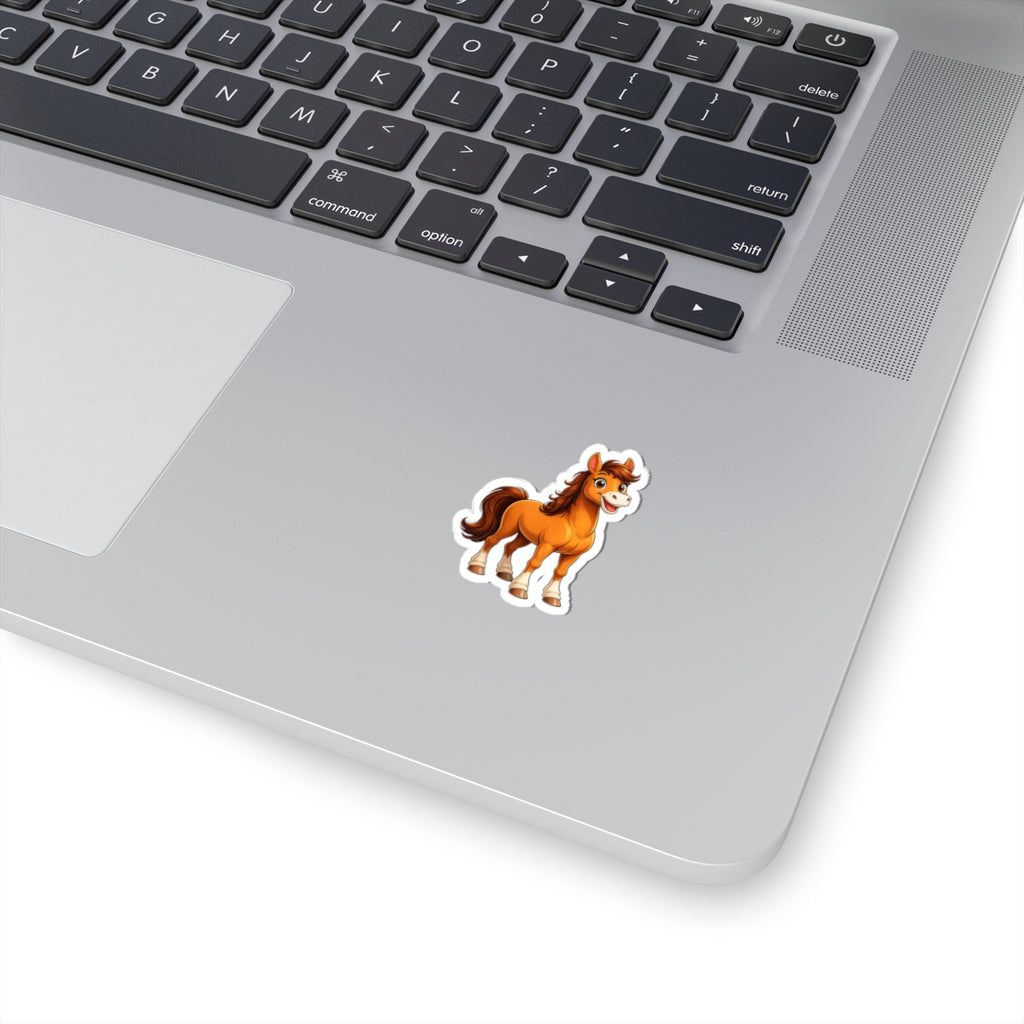 Cute Cartoon Pony Kiss-Cut Sticker | Horse Vinyl Decal