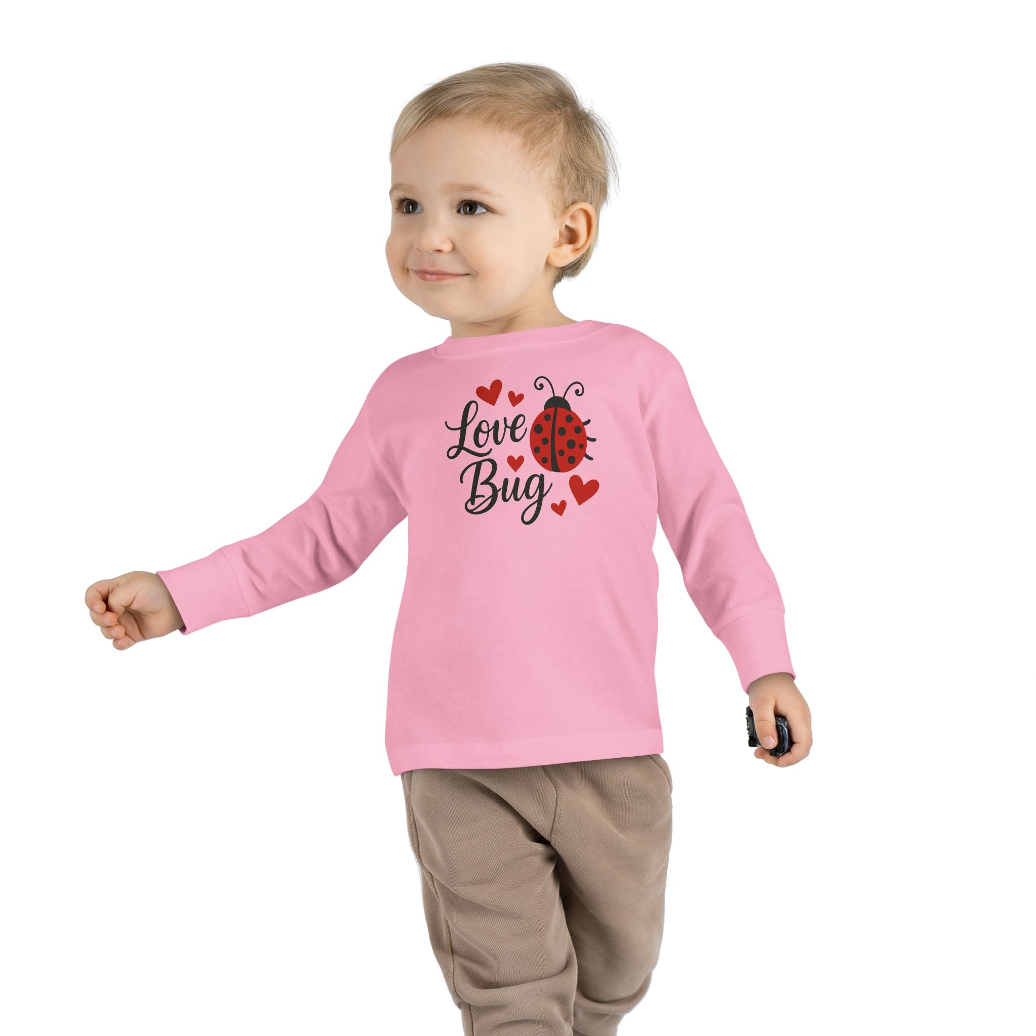Love Bug Valentine's Toddler Long Sleeve Tee