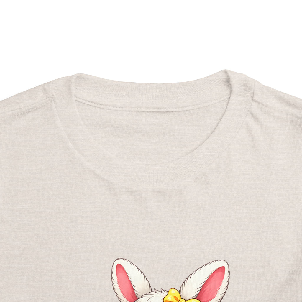 Easter Bunny Toddler Tee — Cute Baby Bunny with Easter Eggs