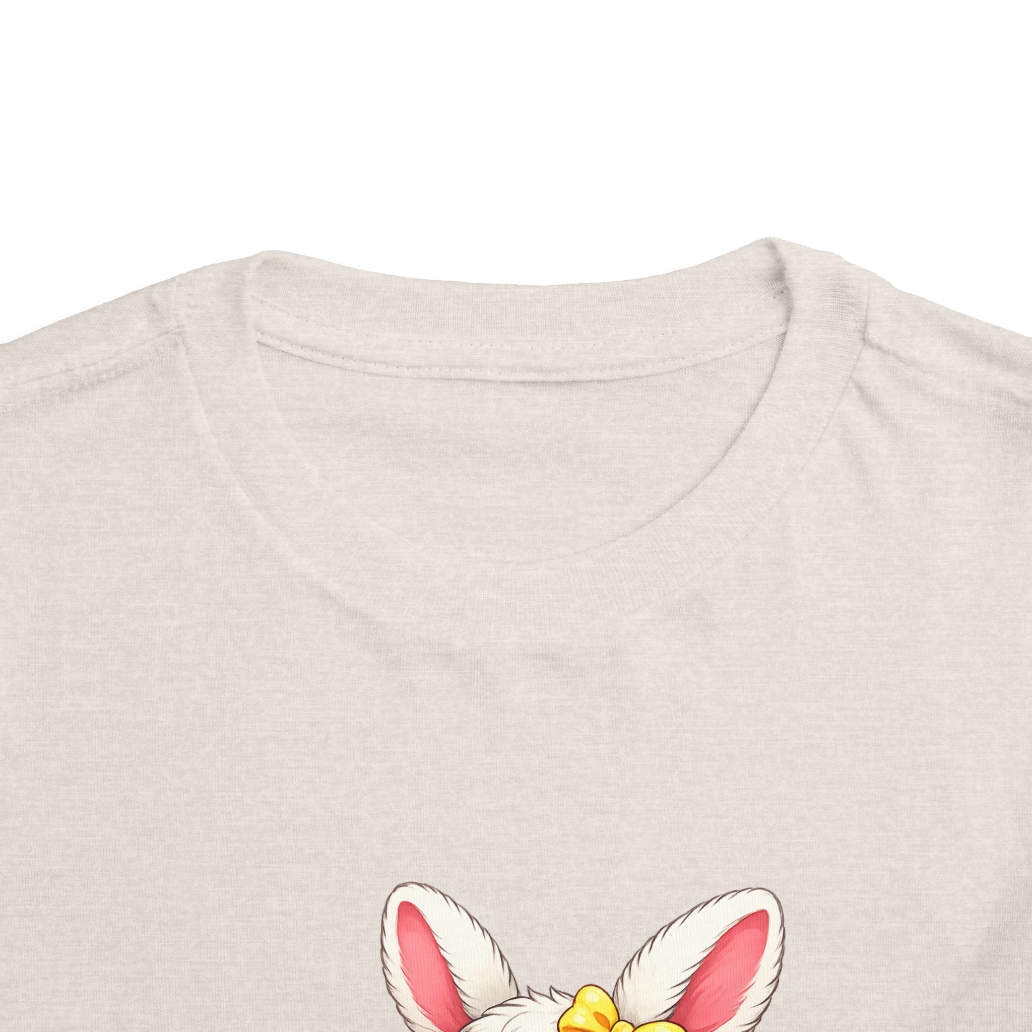 Easter Bunny Toddler Tee — Cute Baby Bunny with Easter Eggs